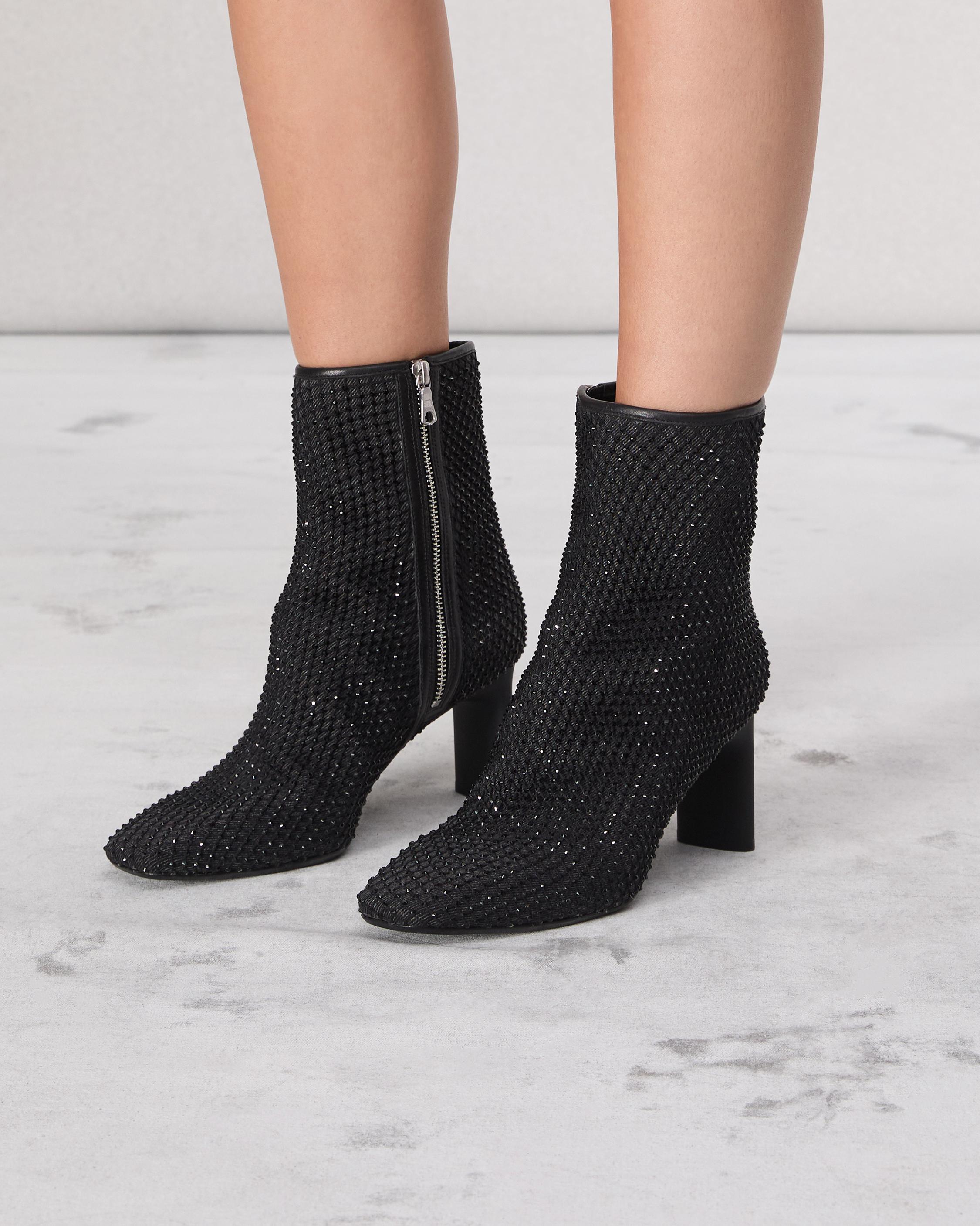 Aja Diamante Boot Black Denim rag bone