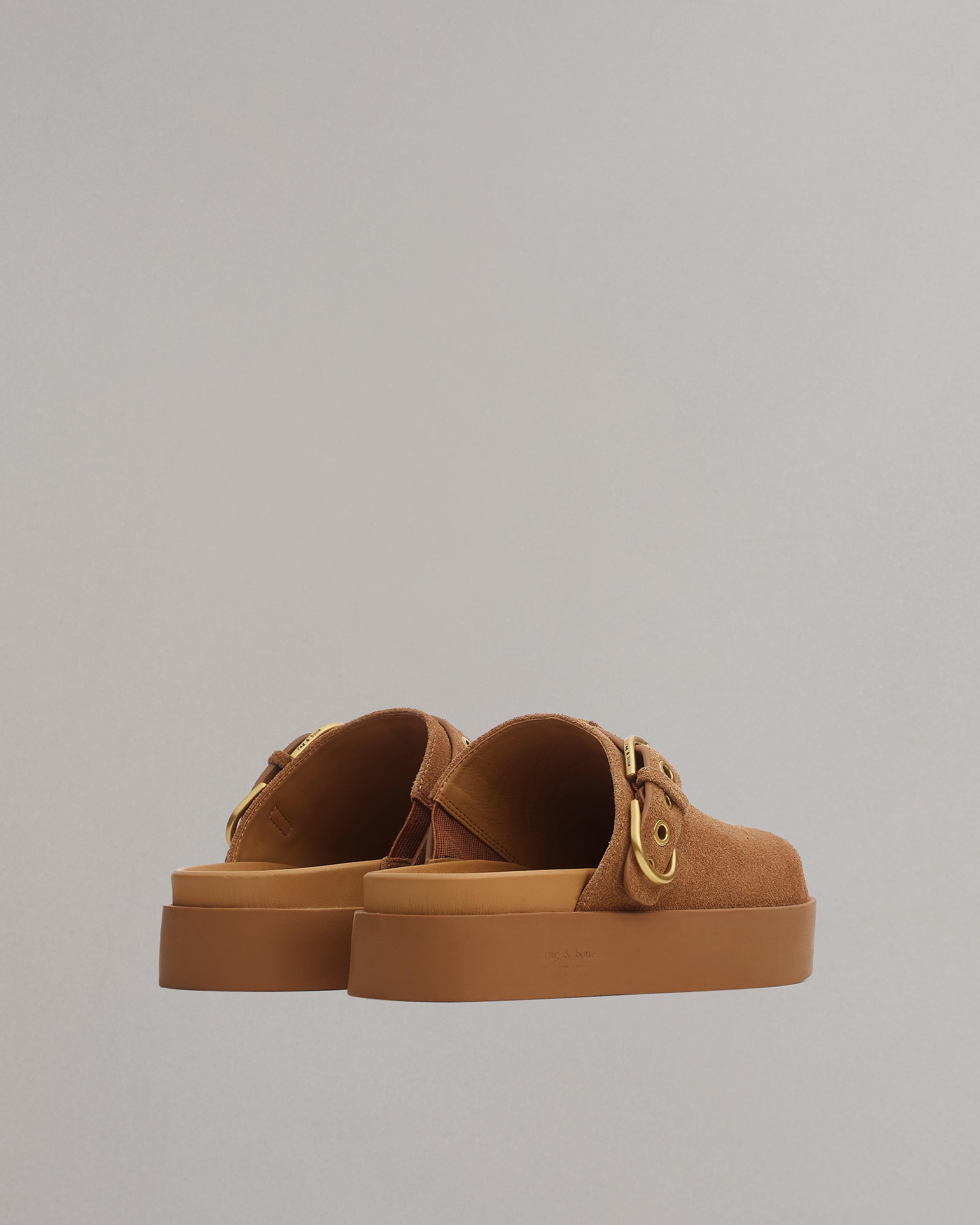 Geo Suede Platform Mules image number 3