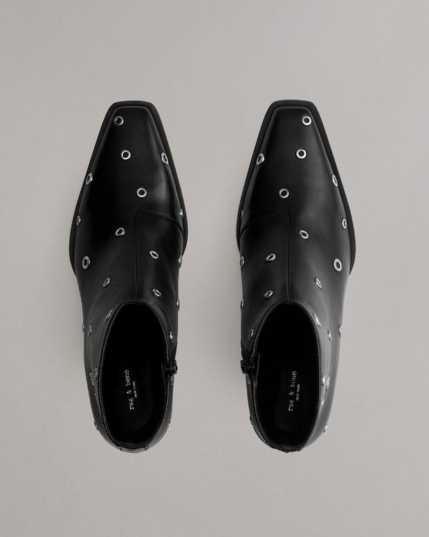 Joni Zip Leather Boot - Black | rag & bone Joni Zip Leather Boot - Black | rag & bone