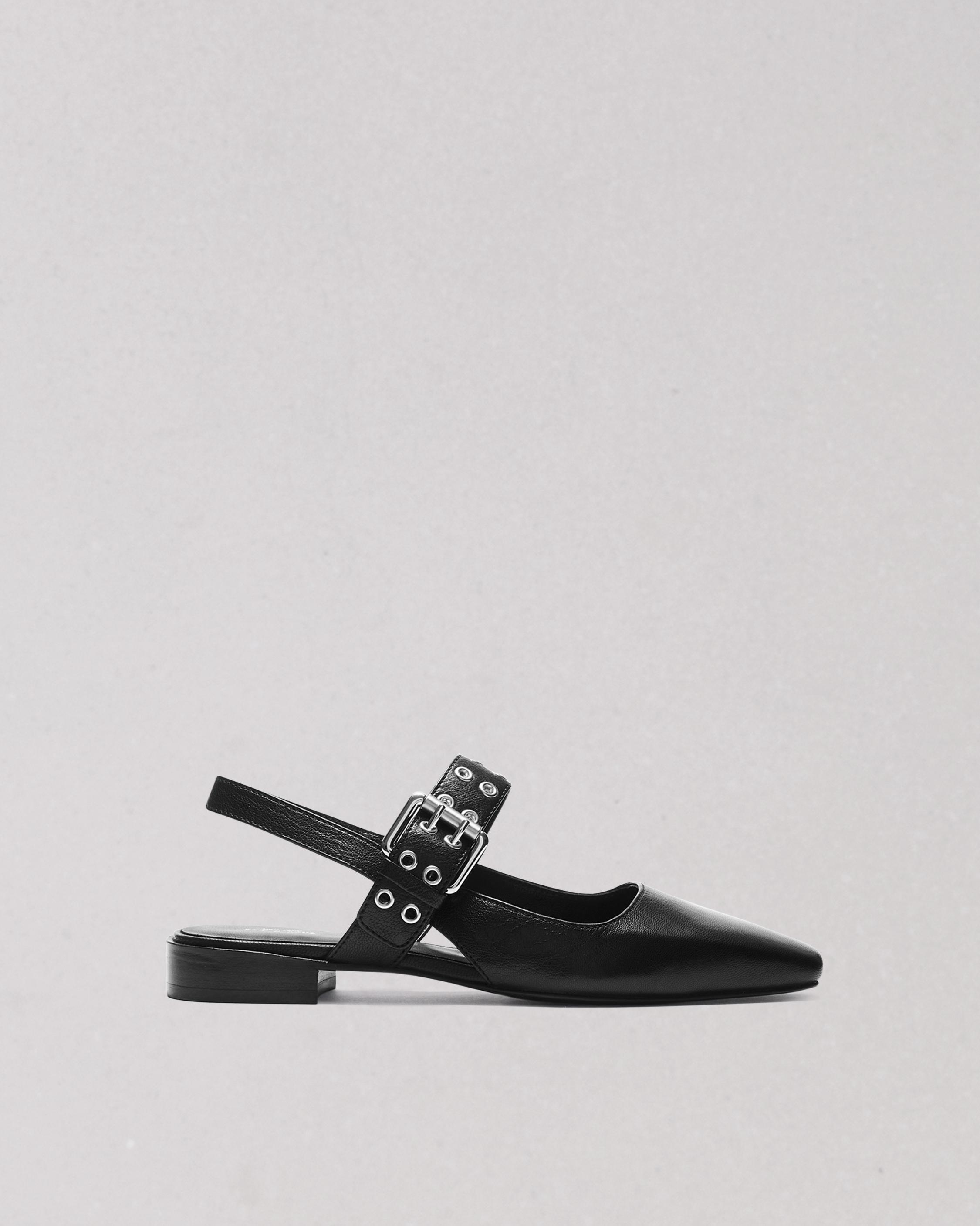 Astra Leather Slingback Flats image number 1