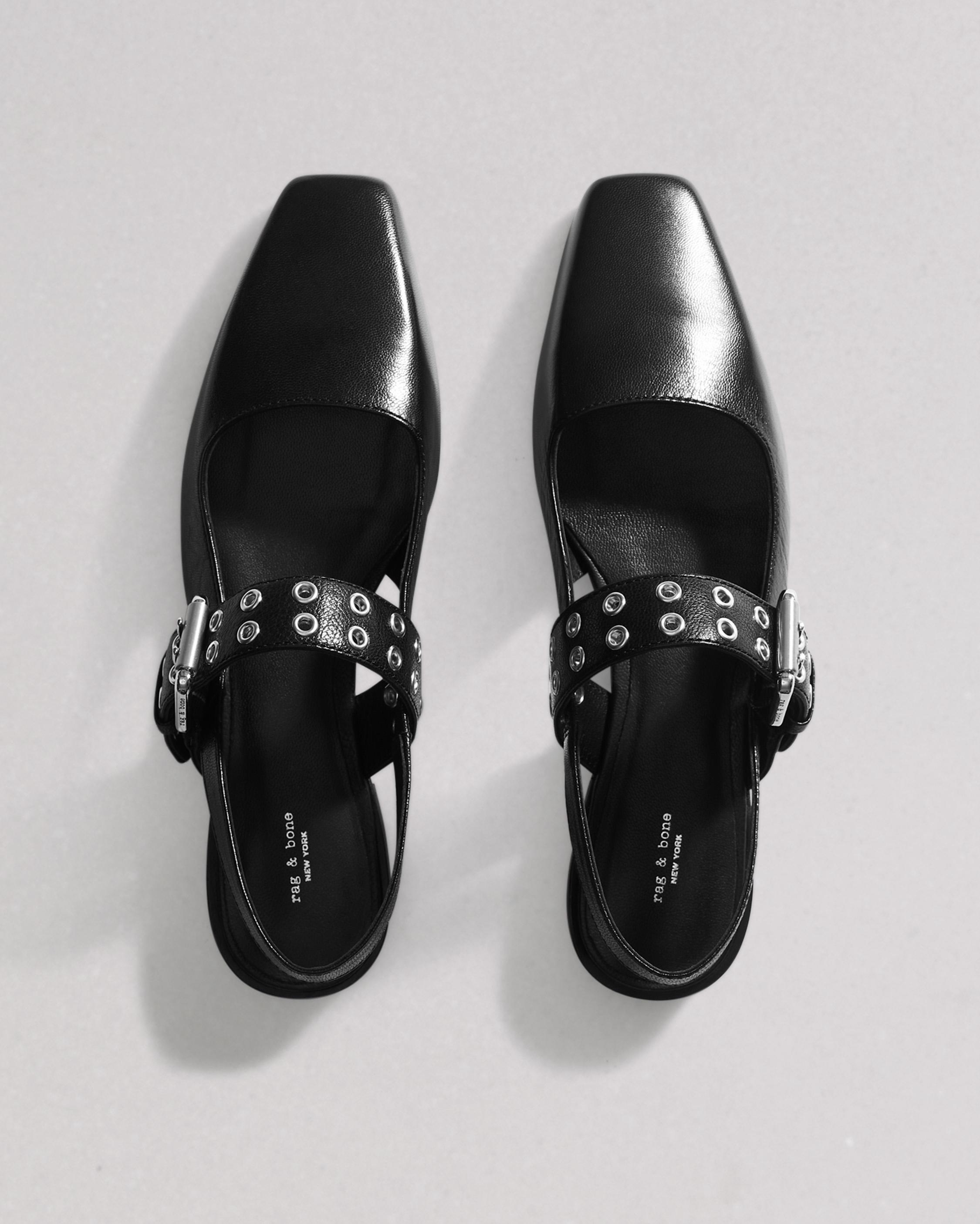 Astra Leather Slingback Flats image number 6