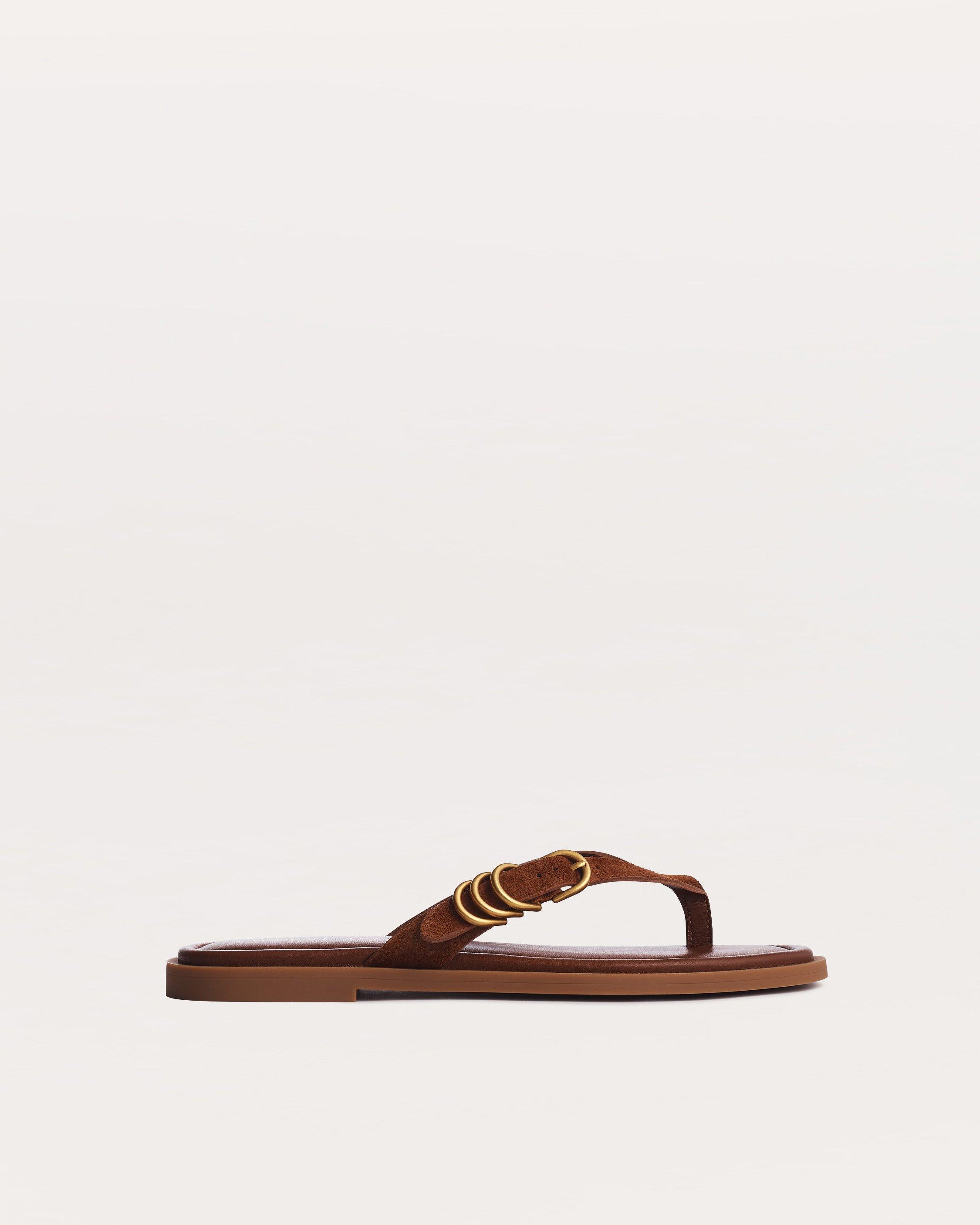 Gia Suede Flip Flops