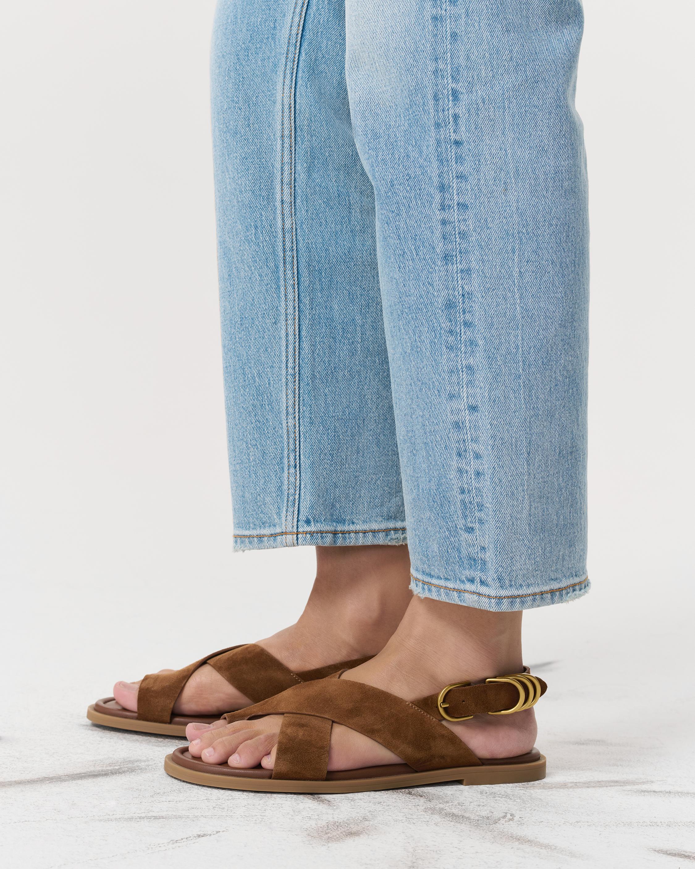 Gia Suede Crossover Sandals image number 2