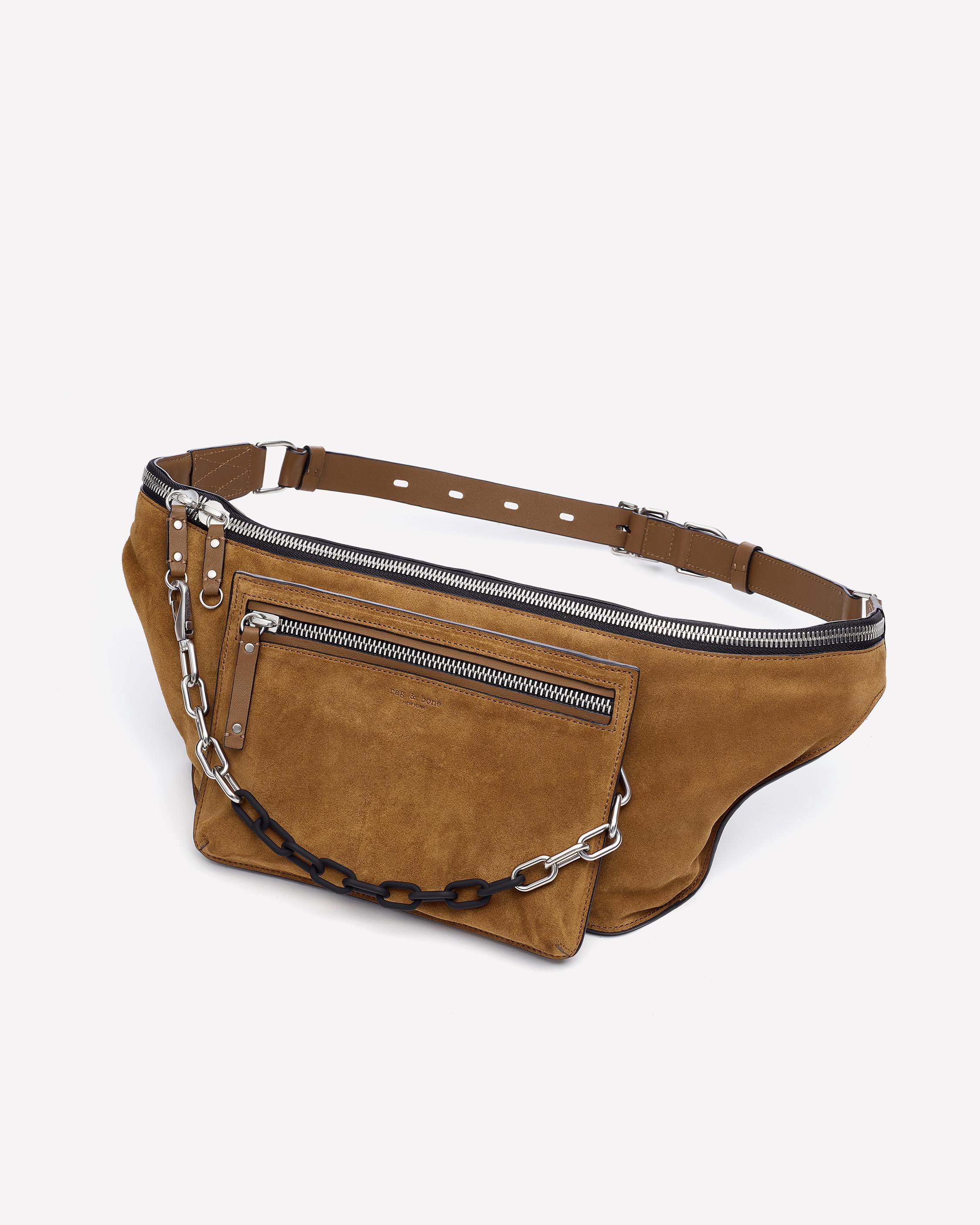 Slatted MCM Purse-and-Fanny-Pack Pair – Fixtures Close Up