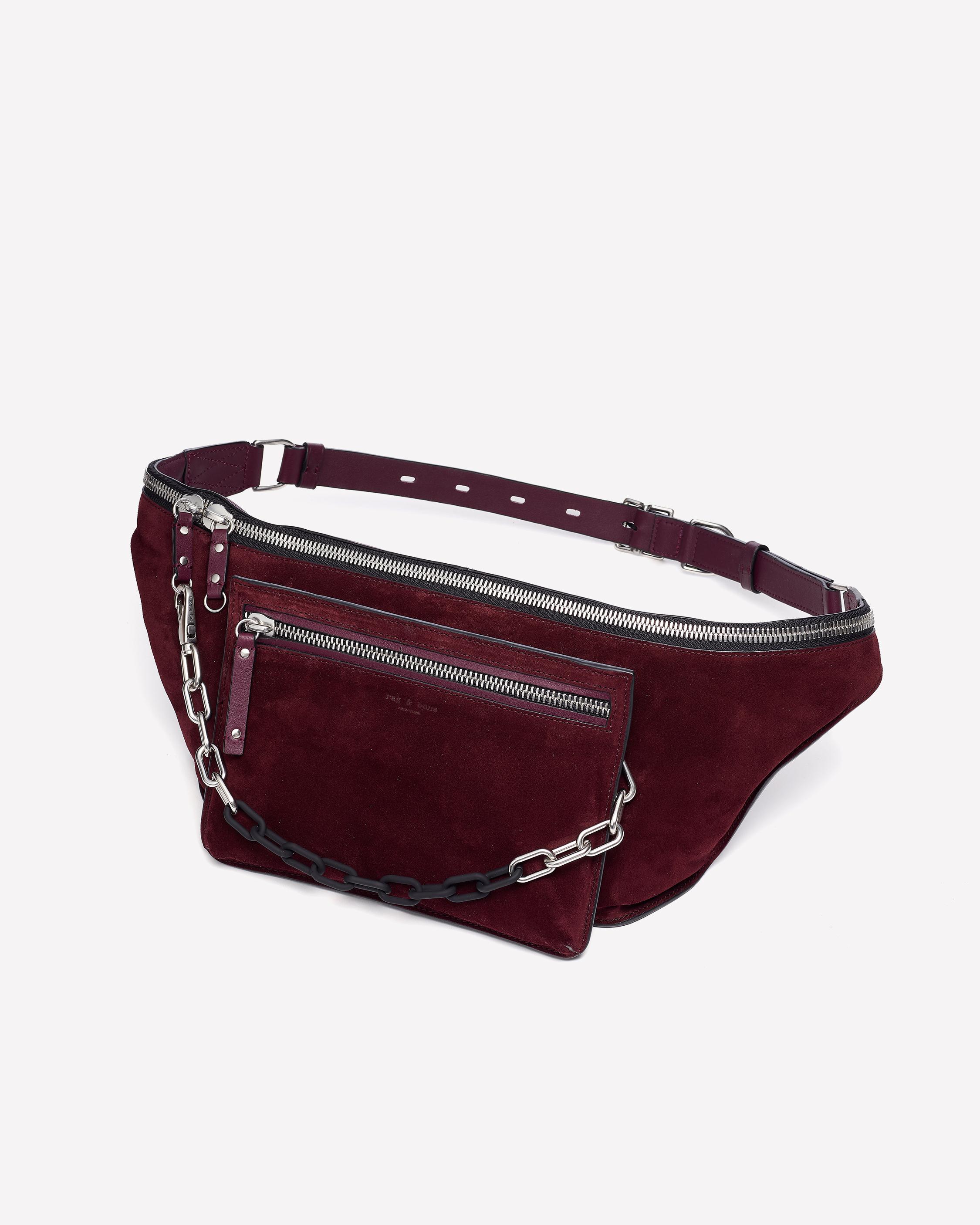 Large Elliot Modular Suede Fanny Pack rag bone