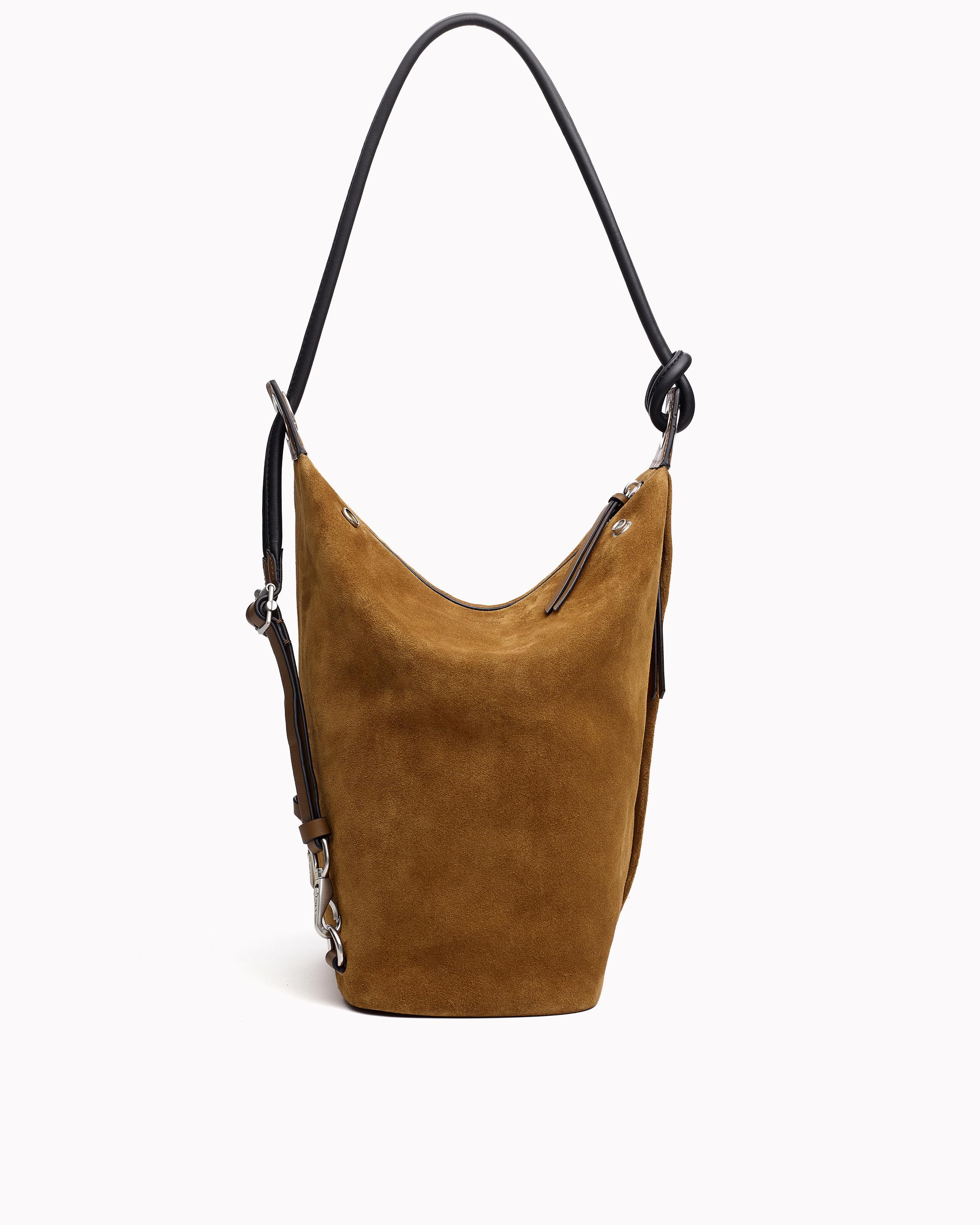 Seeker Convertible Backpack in Golden Brown Suede | rag & bone