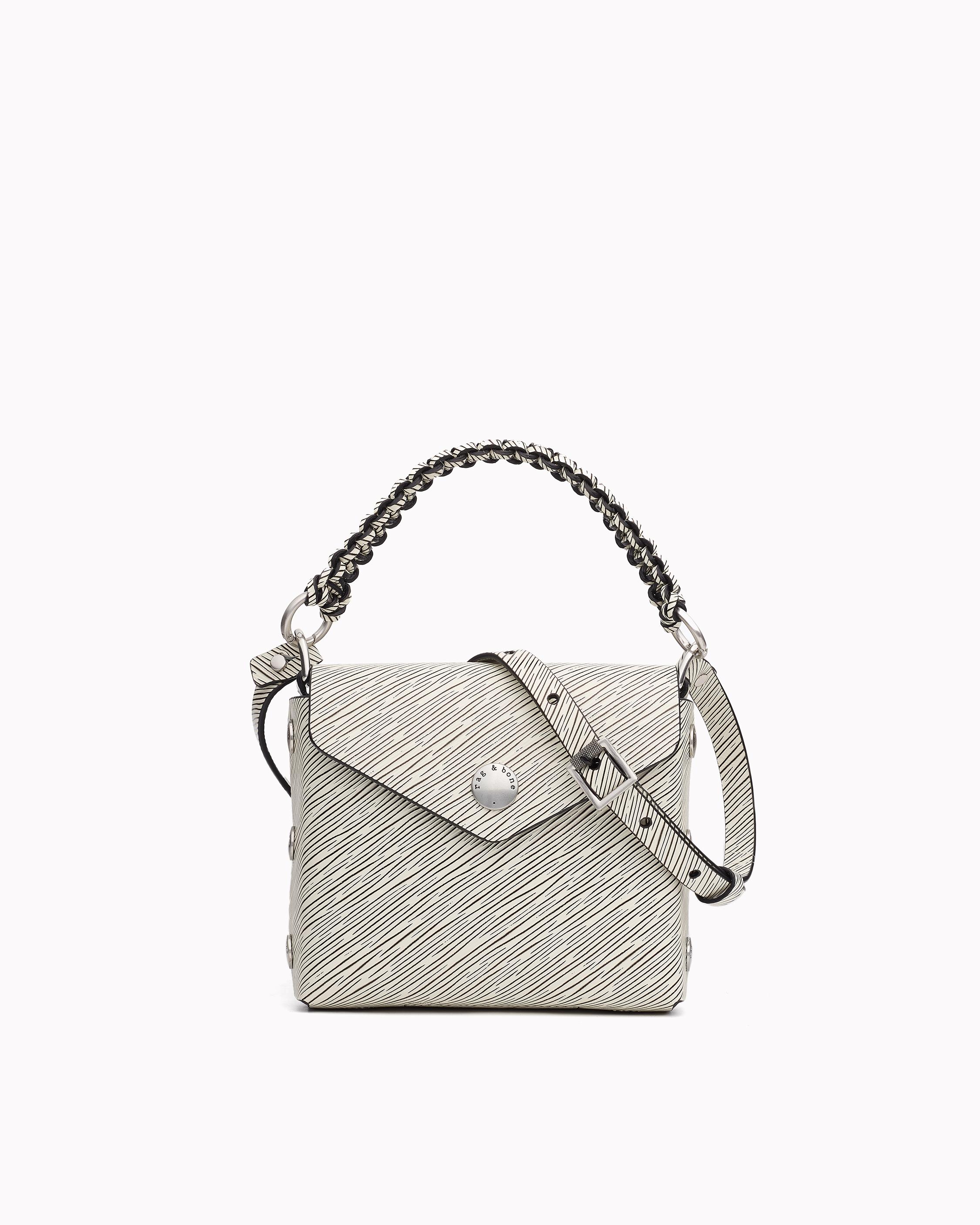 Micro Atlas Crossbody Bag in Black/White | rag & bone