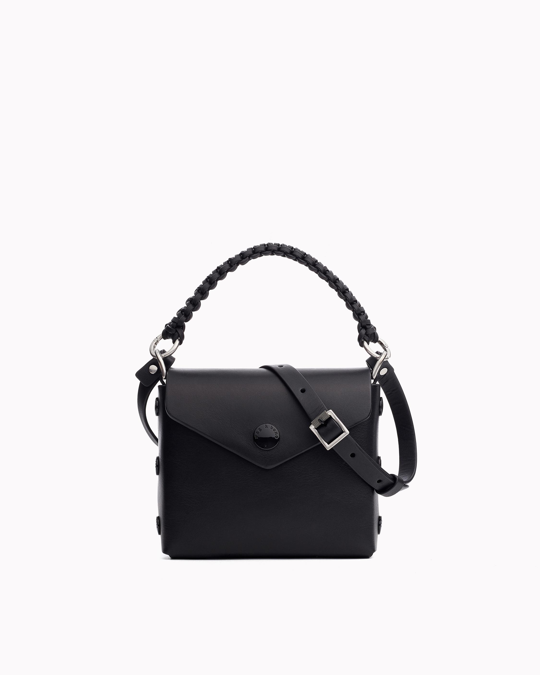 Micro Atlas Leather Black Crossbody Bag rag bone