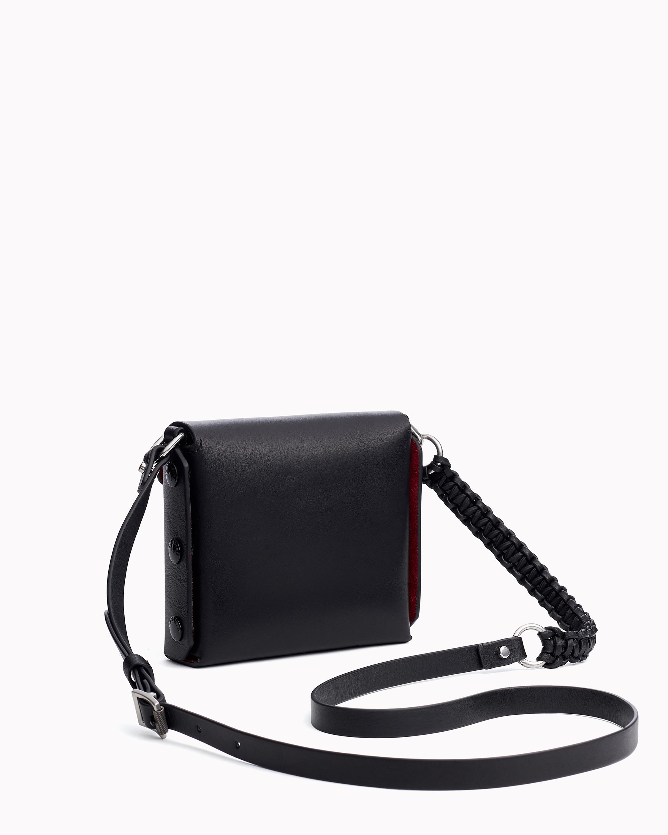 Micro Atlas Leather Black Crossbody Bag | rag  bone