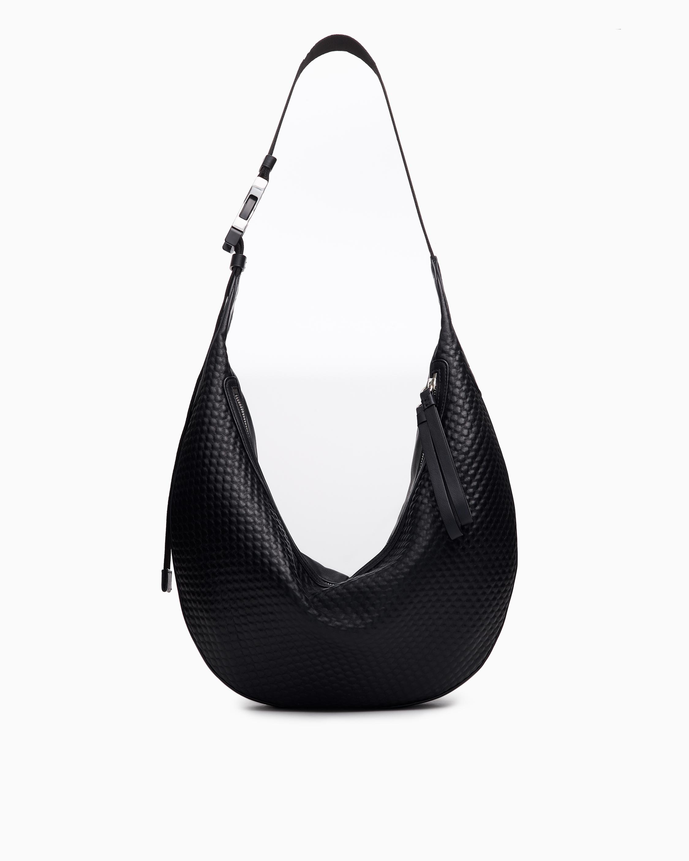 Riser Leather Crossbody Hobo Bag