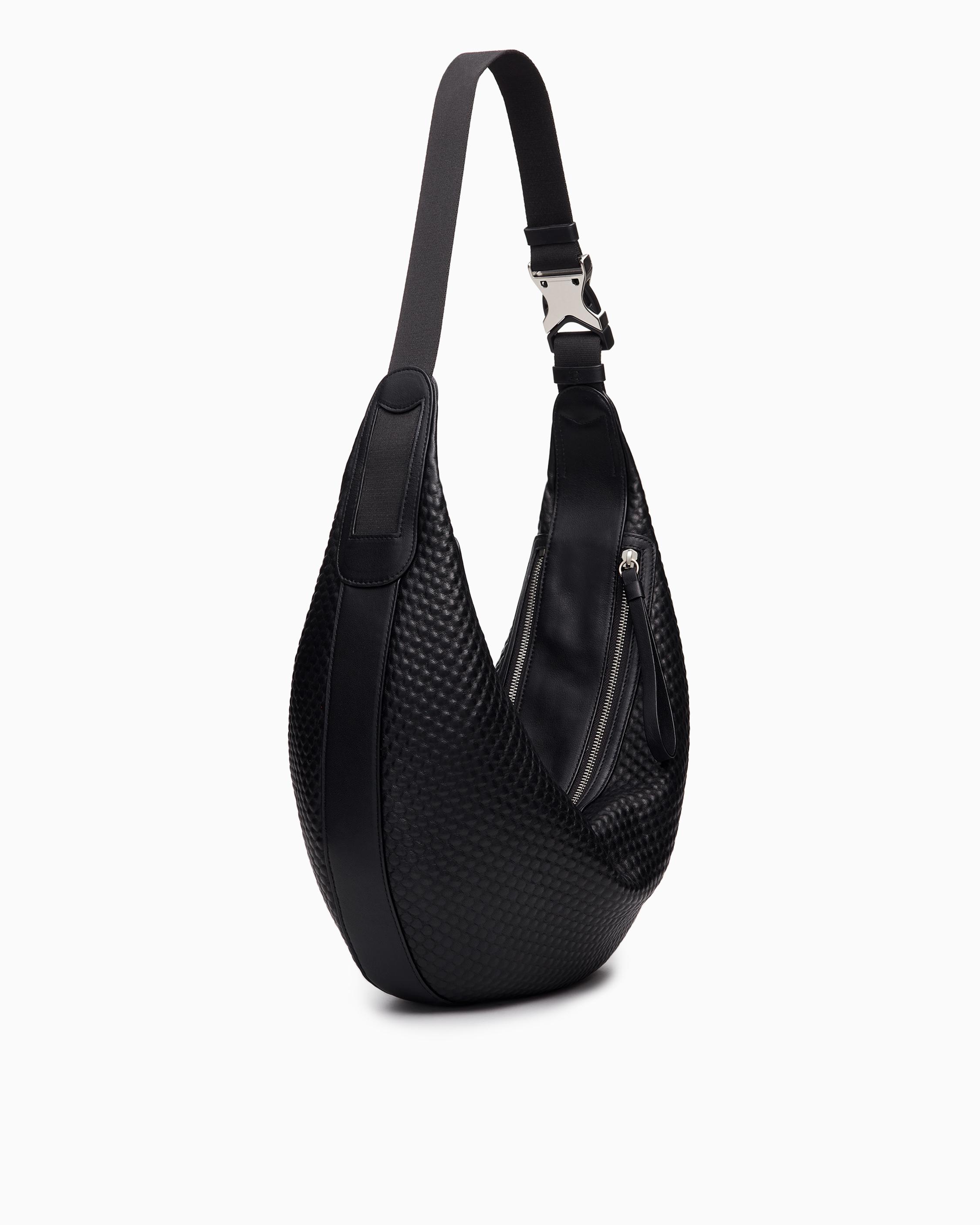 Riser Leather Crossbody Hobo Bag