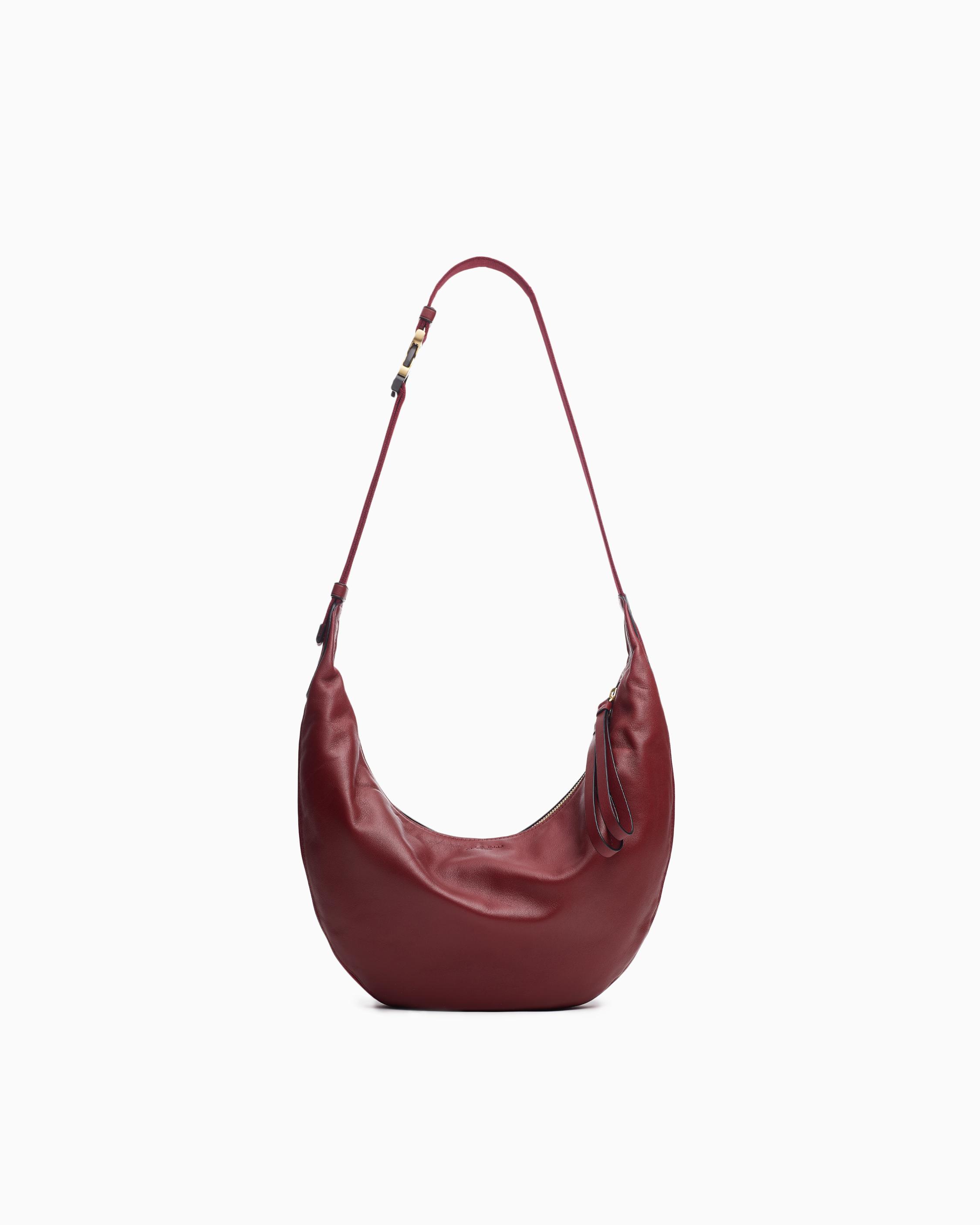 Riser Leather Crossbody Hobo Bag