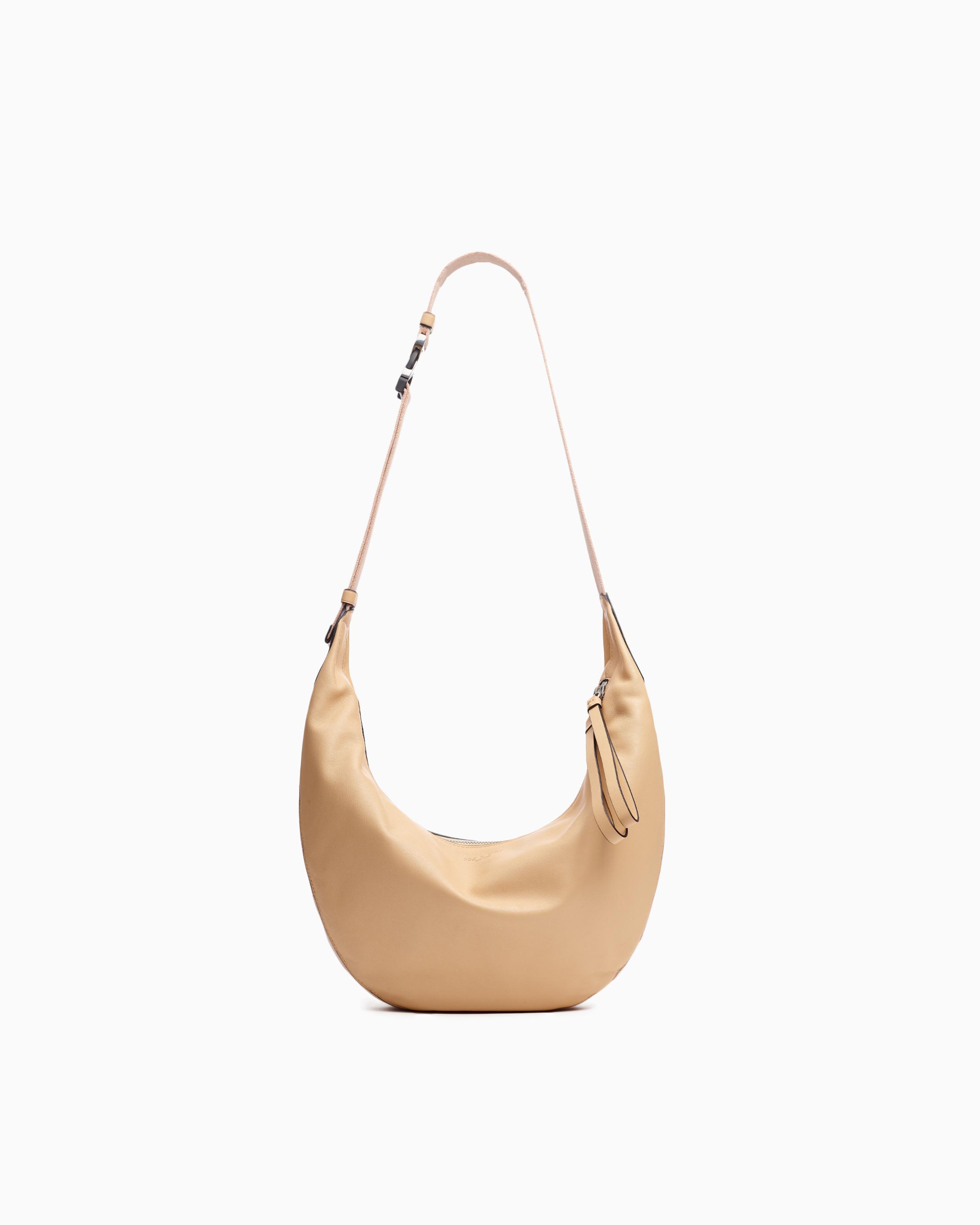 Riser Leather Crossbody Hobo Bag