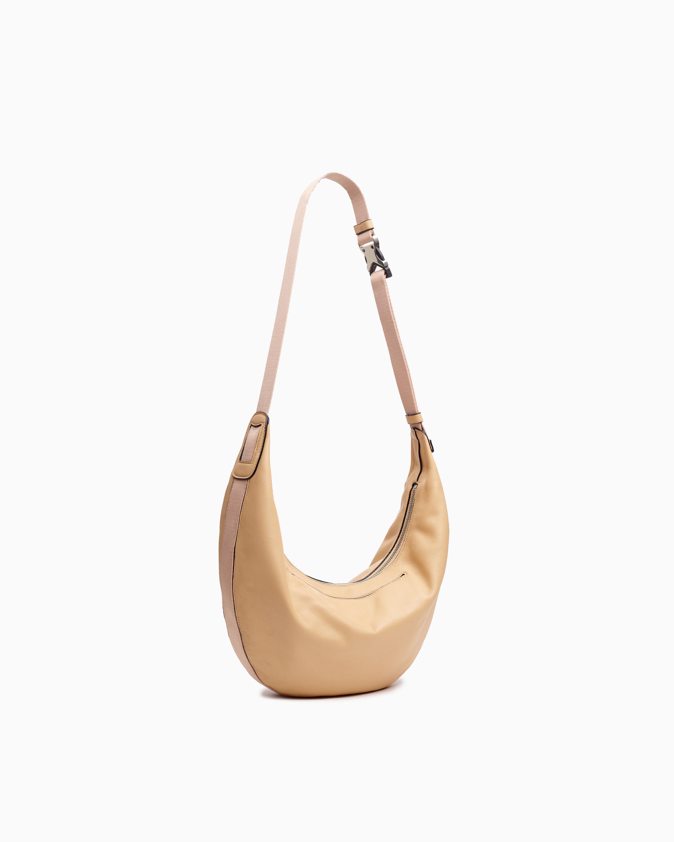 Riser Leather Crossbody Hobo Bag