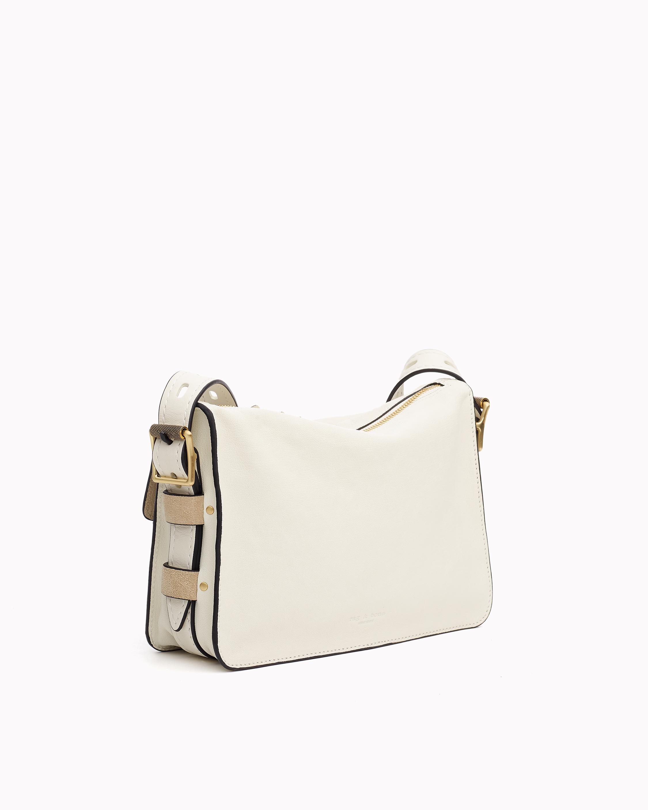 The Row Niche Bag Mail Bag Messenger Bag White Lily Damei Same Sle  Messenger Bag Cowhide Shoulder Bag