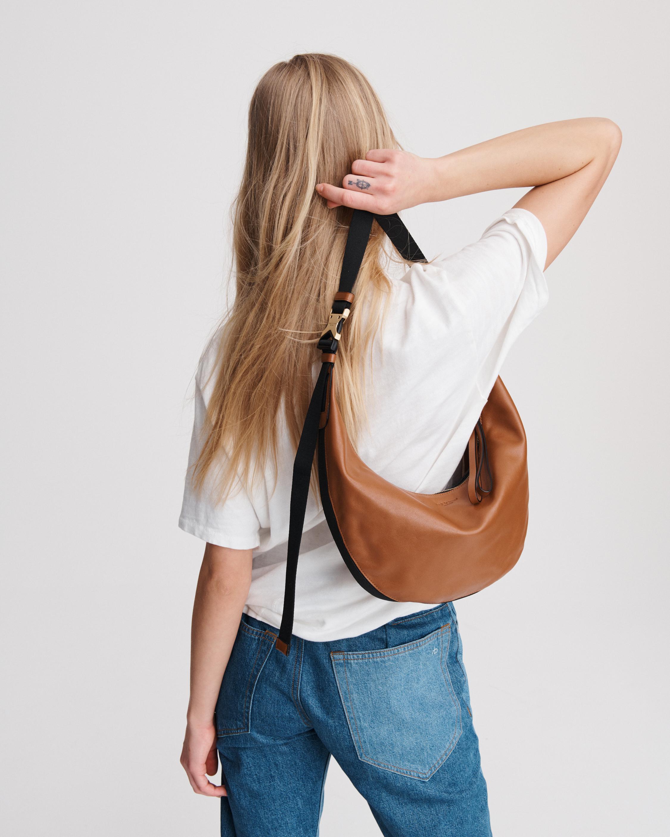 Riser Slouchy Leather Crossbody Bag