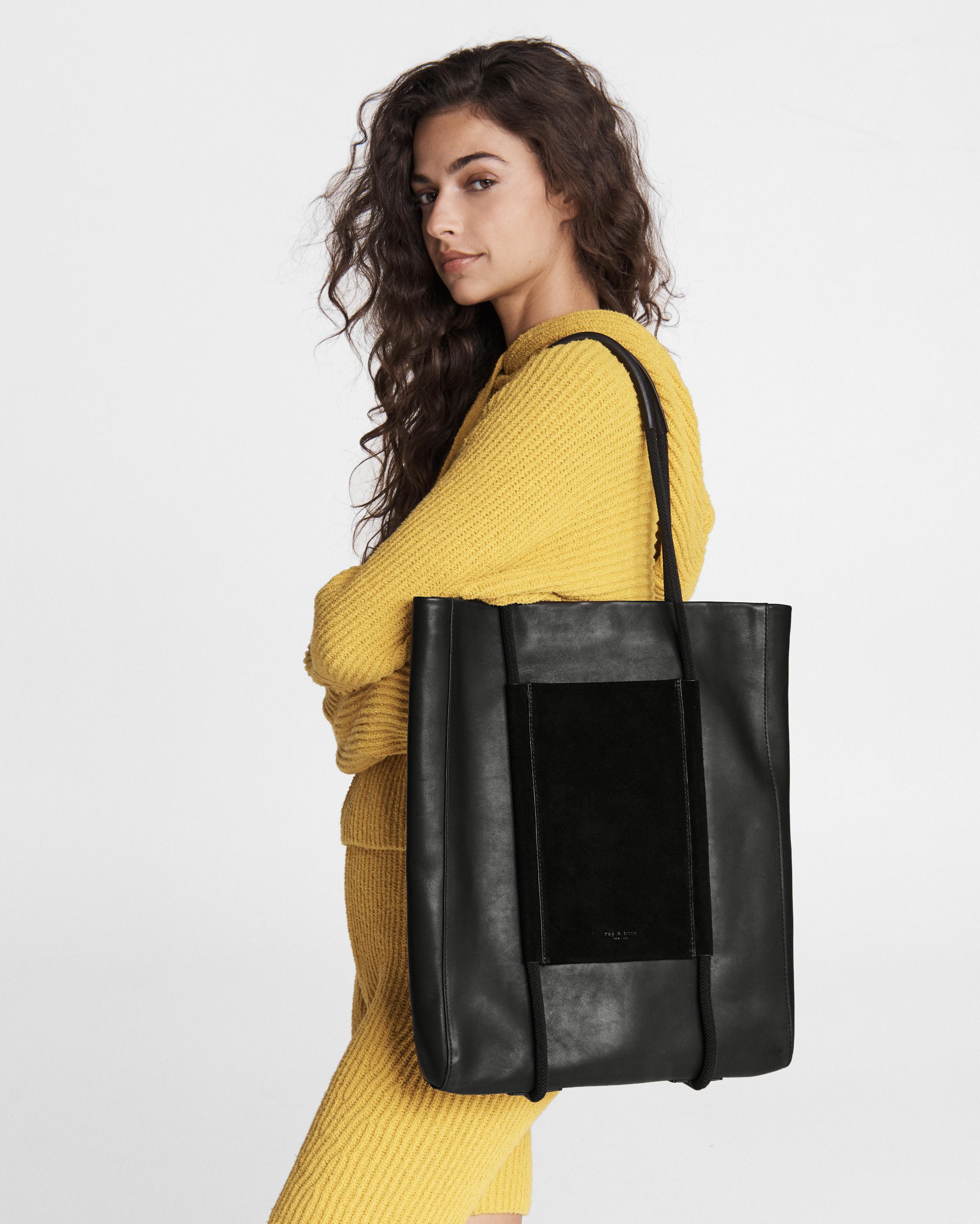 Passport Tote - Suede - Black | rag & bone