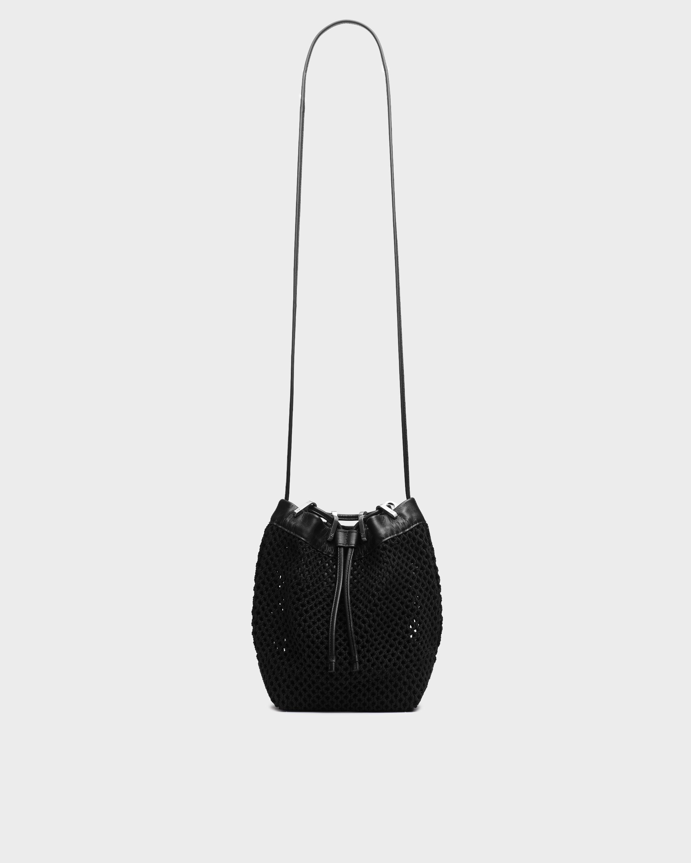 Summer Dayton Drawstring Bag - Leather and Recycled Materials image number 1