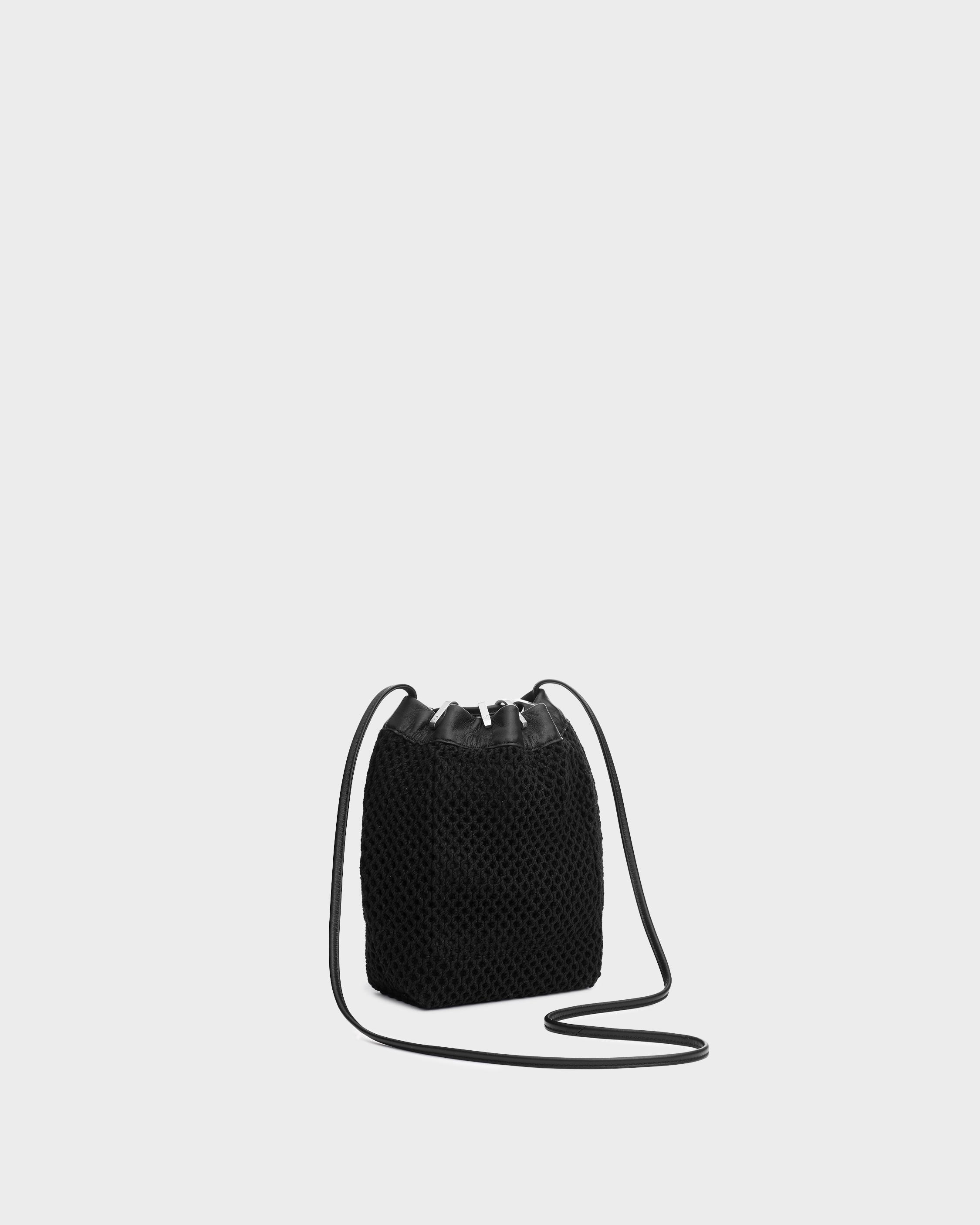 Summer Dayton Drawstring Bag - Leather and Recycled Materials image number 3