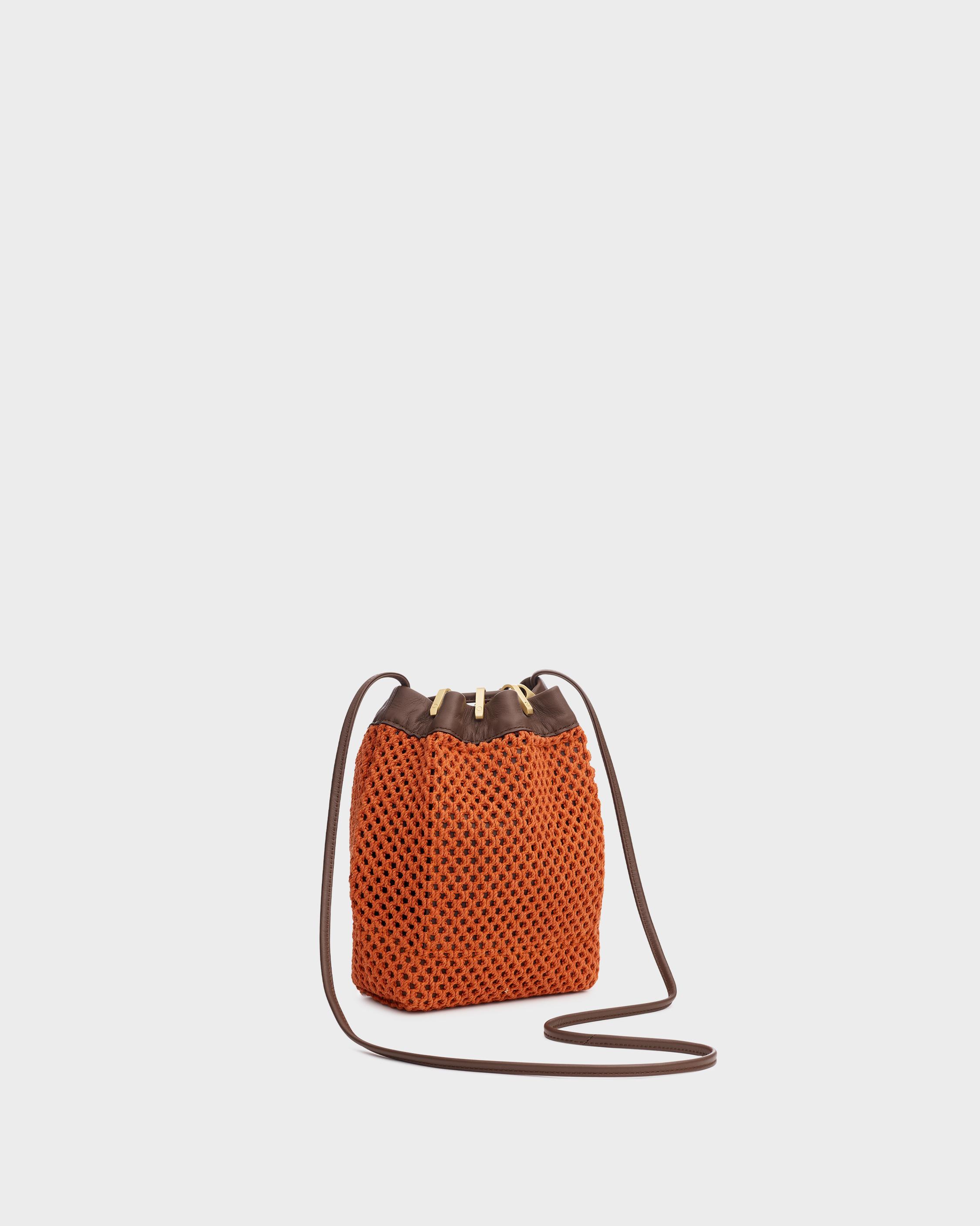 Summer Dayton Drawstring Bag - Leather and Recycled Materials image number 3