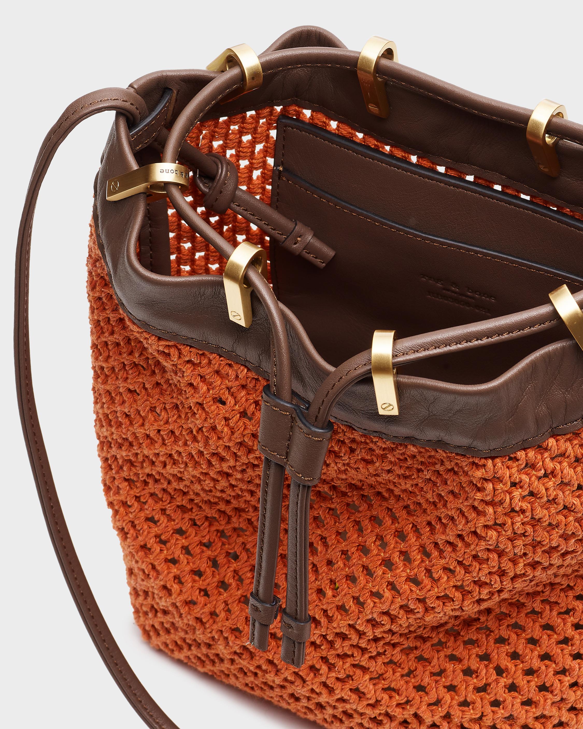 Summer Dayton Drawstring Bag - Leather and Recycled Materials image number 4