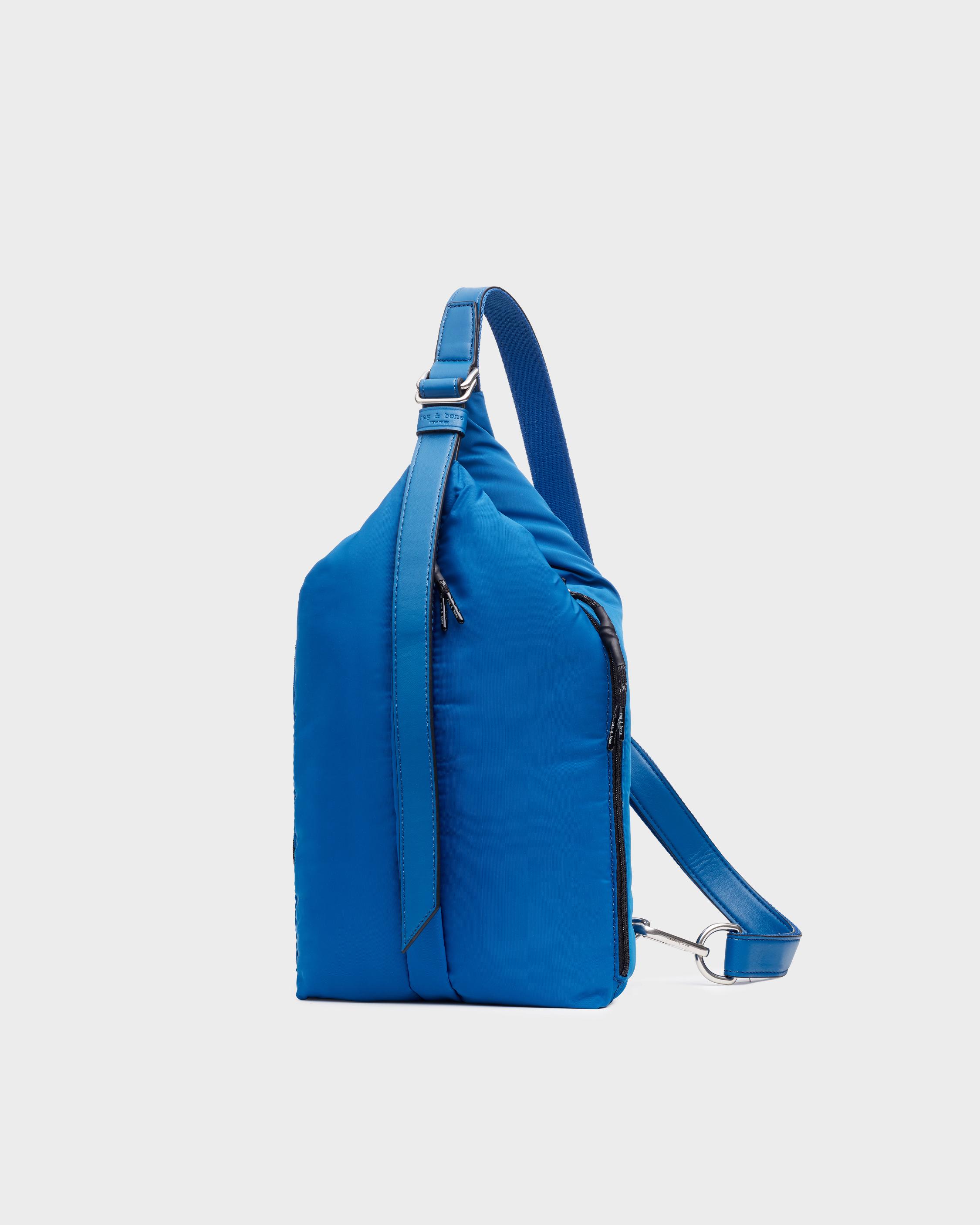 Revival Sling Recycled Materials and Vegan Leather Cerulean Blue rag bone