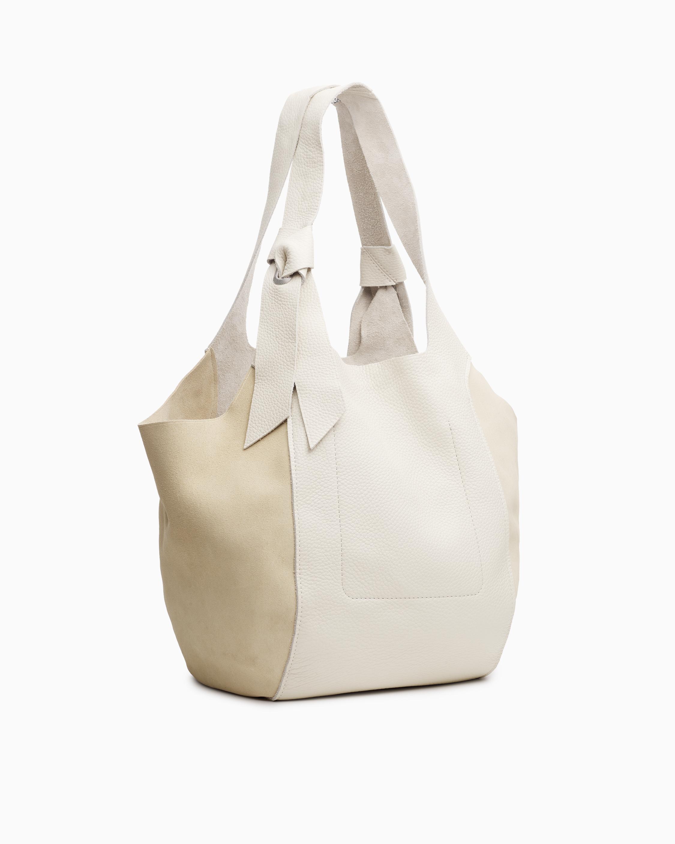 Grand Shopper - Pebbled Leather - Antique White | rag & bone