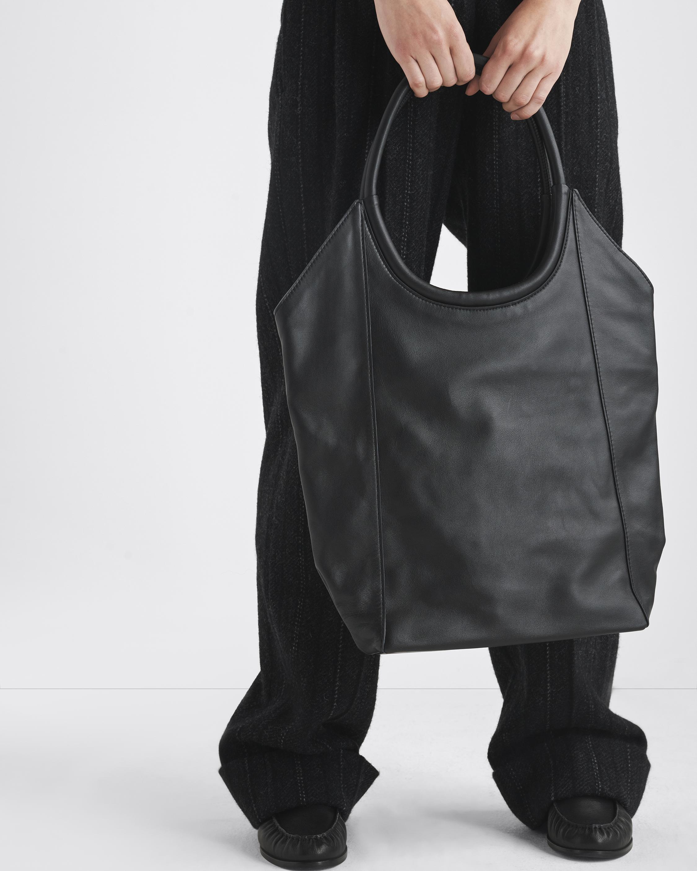 Leather shopper tote outlet bag