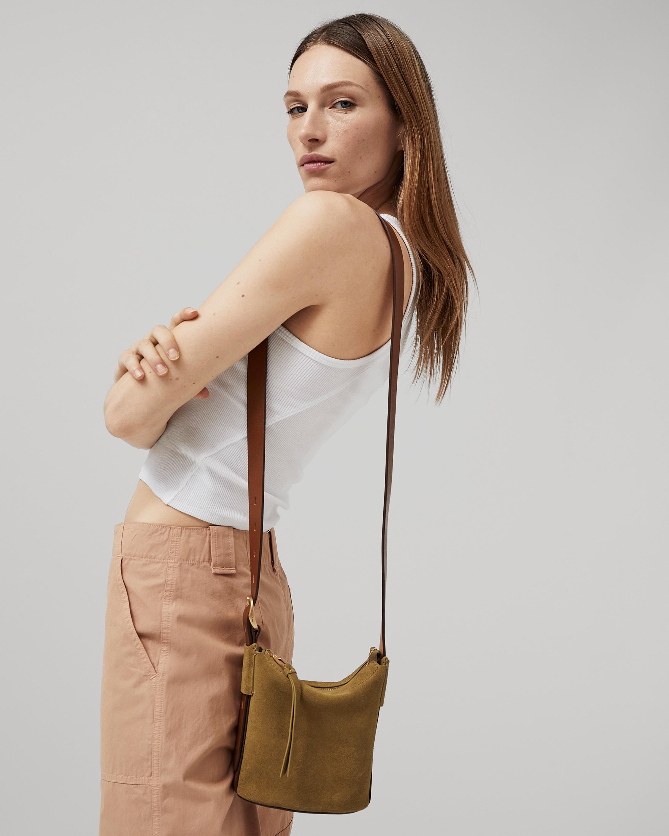 Rag & Bone Belize Mini Bucket Bag Straw