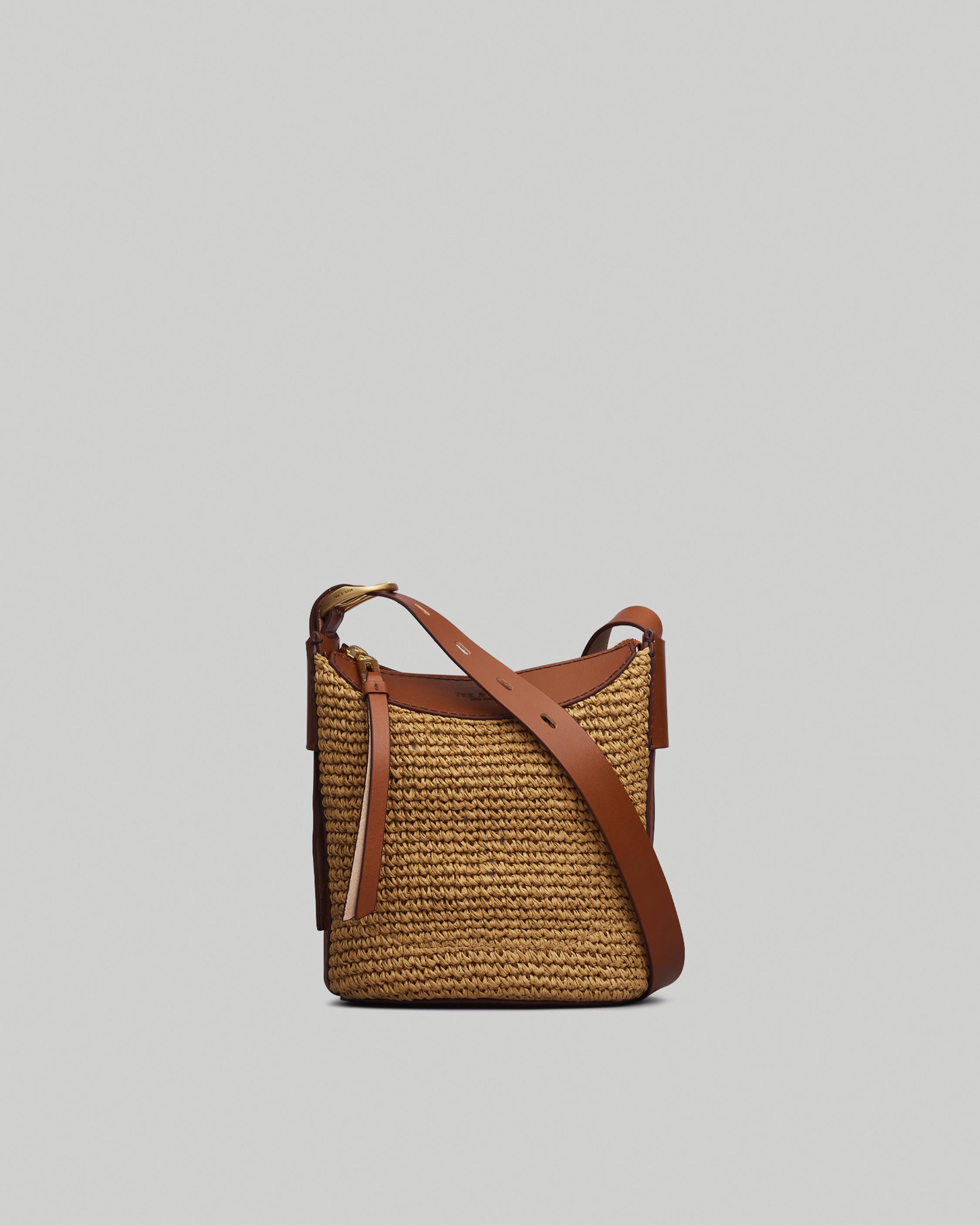 Natural Straw Mini Crossbody Bag, Bags & Wallets