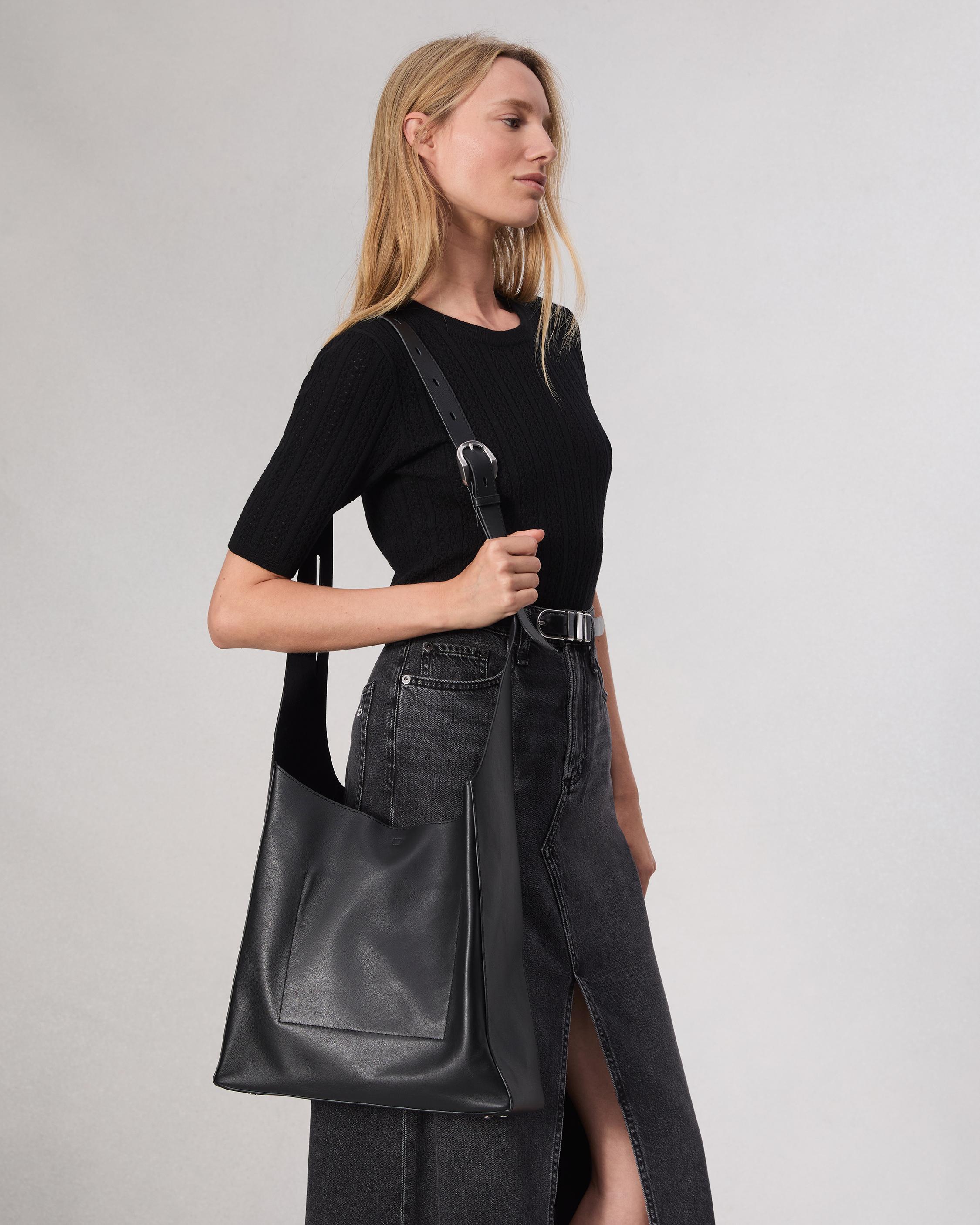 Belize Leather Shopper Black rag bone