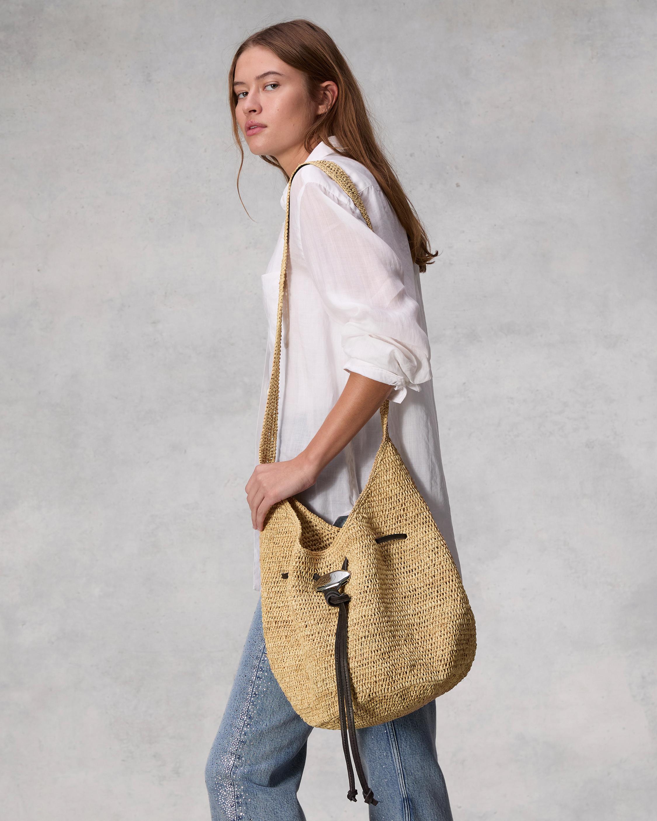 Daily Raffia Bucket Bag