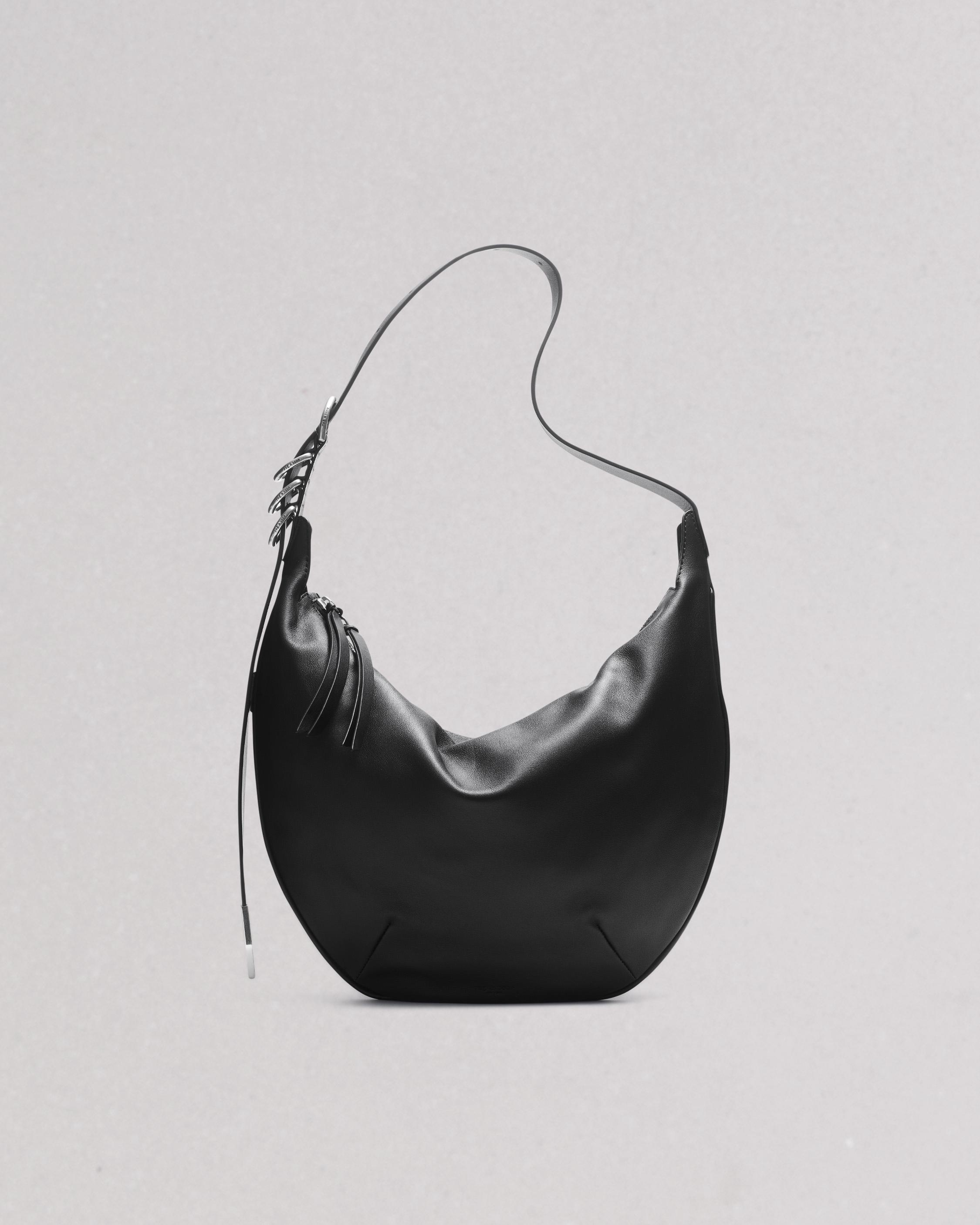 Spire Leather Shoulder Bag Black rag bone