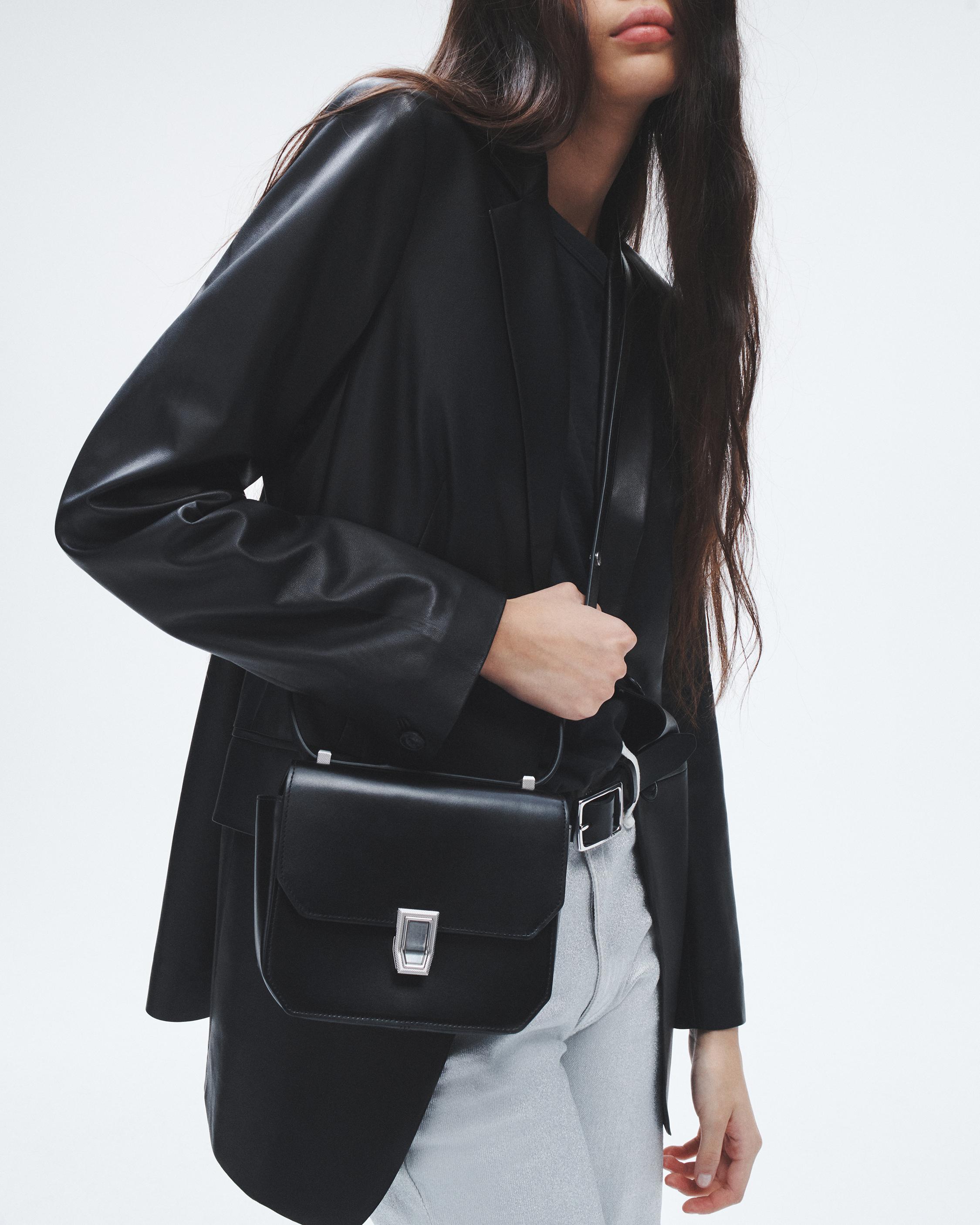 Small Max Leather Crossbody Black rag bone