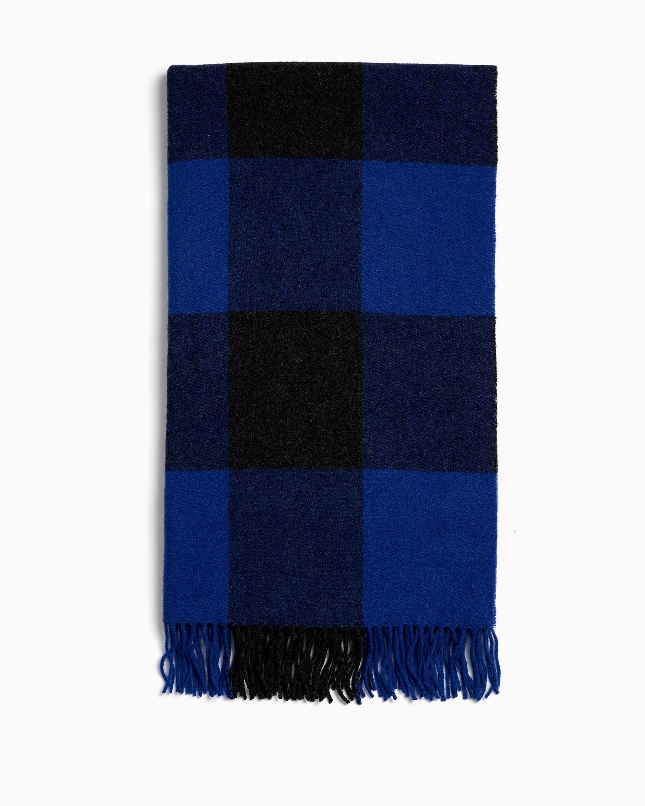 Blue store plaid scarf