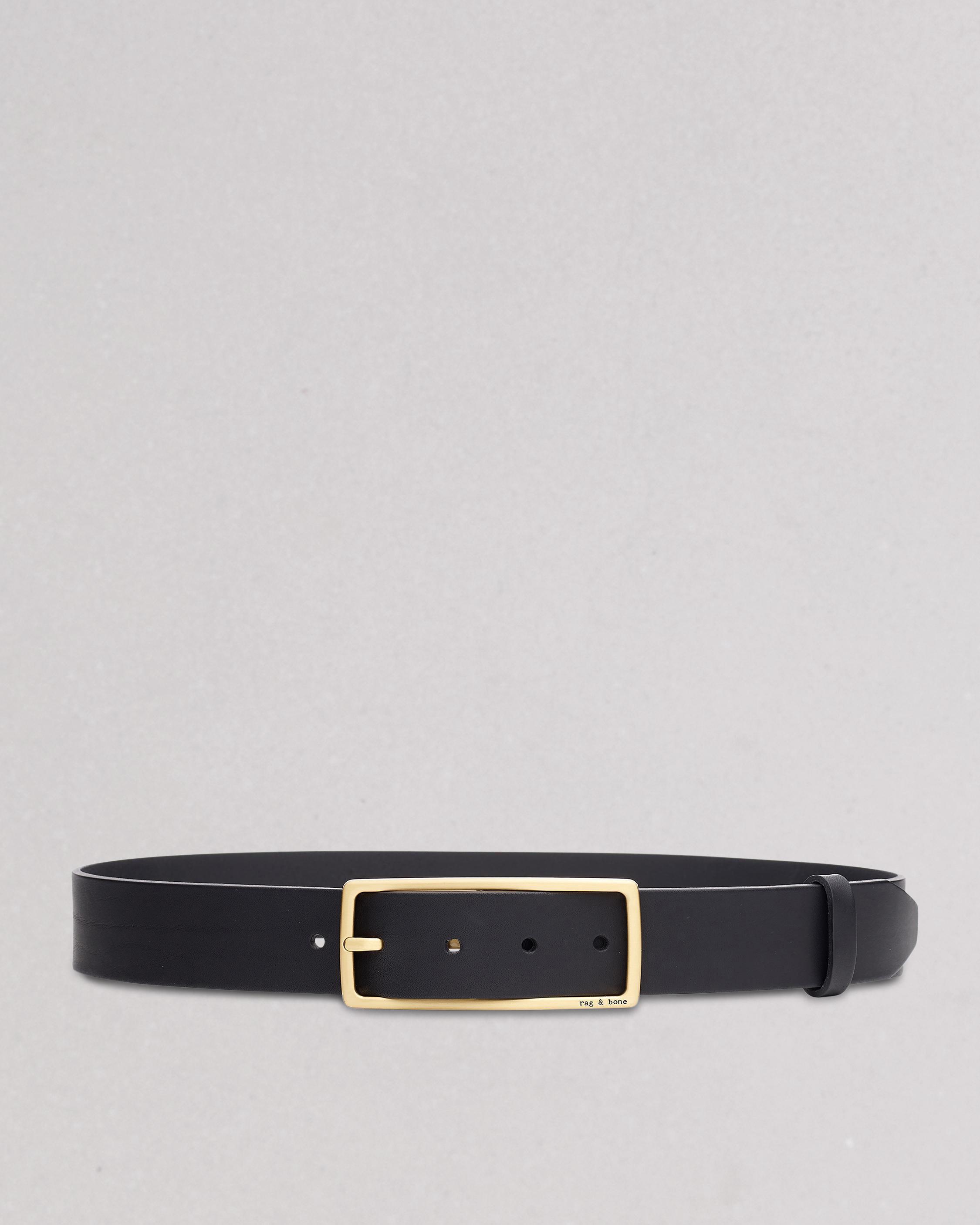 Womens black buckle outlet belt