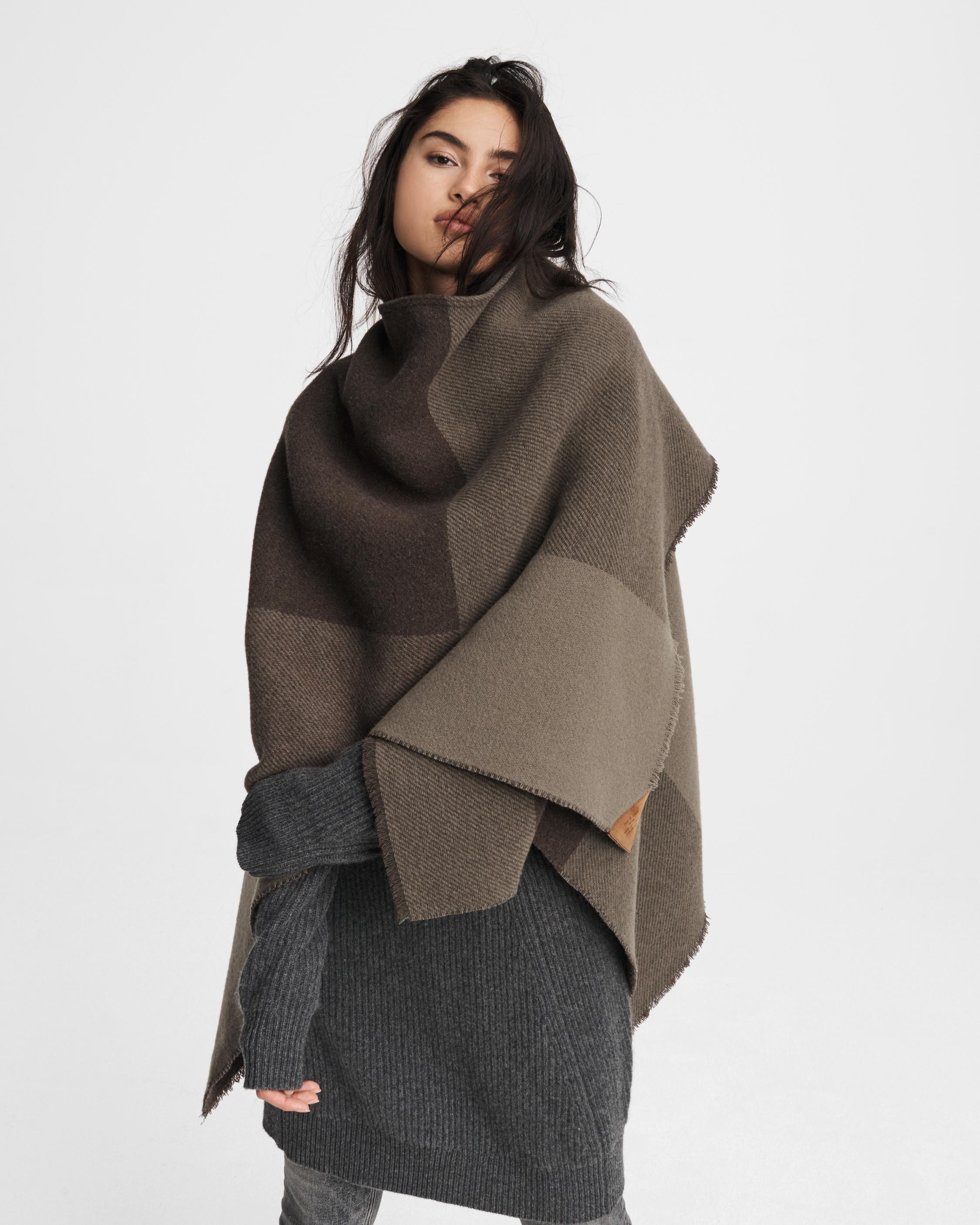 Wool poncho