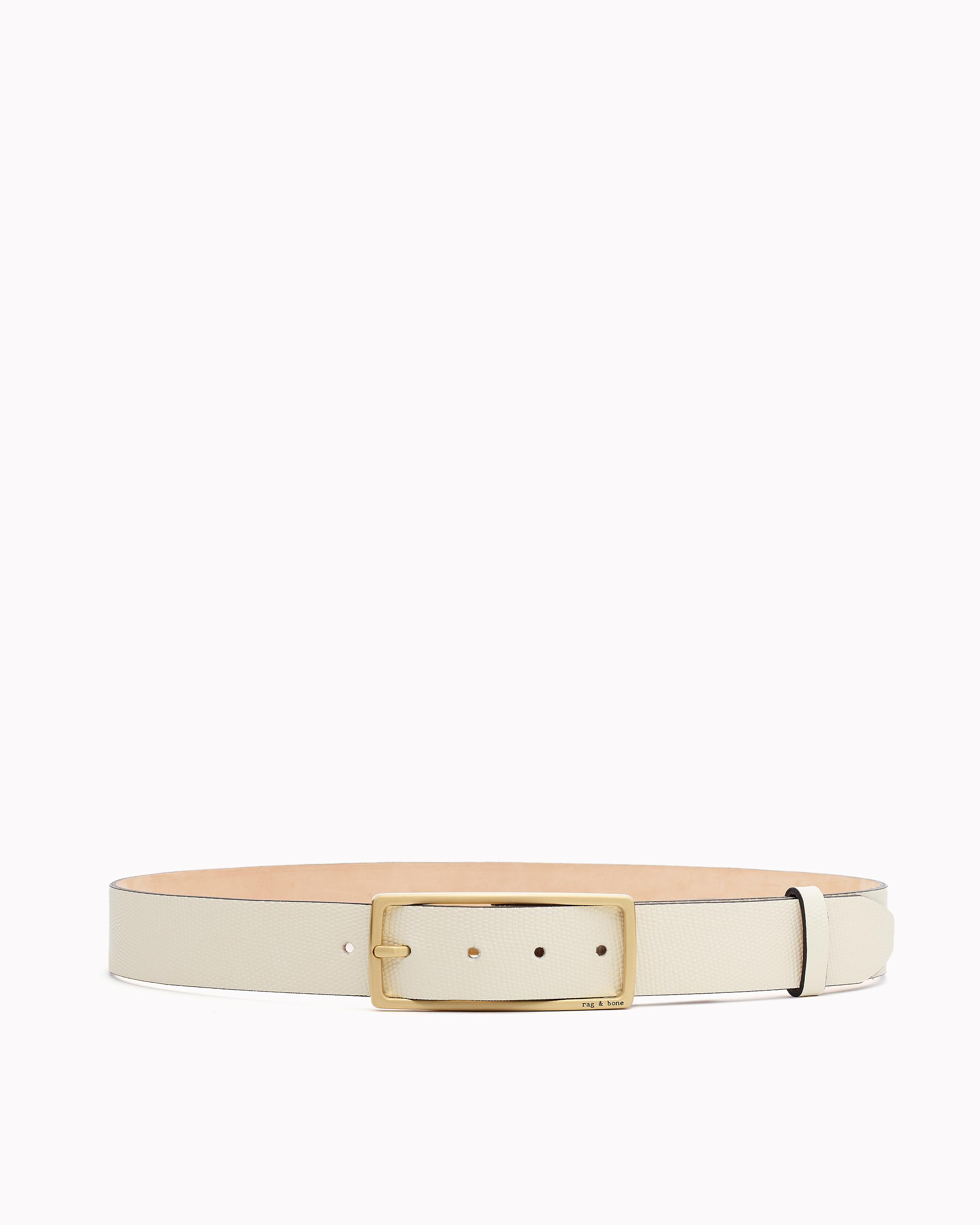 Leather Wide Feature Buckle Waist Belt