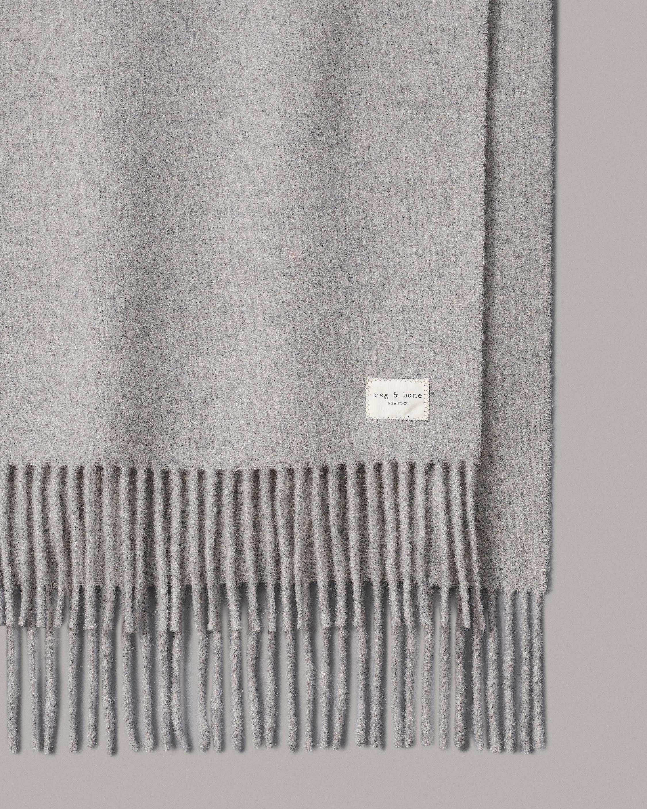 Addison Recycled Wool Scarf - Mid Grey | rag & bone