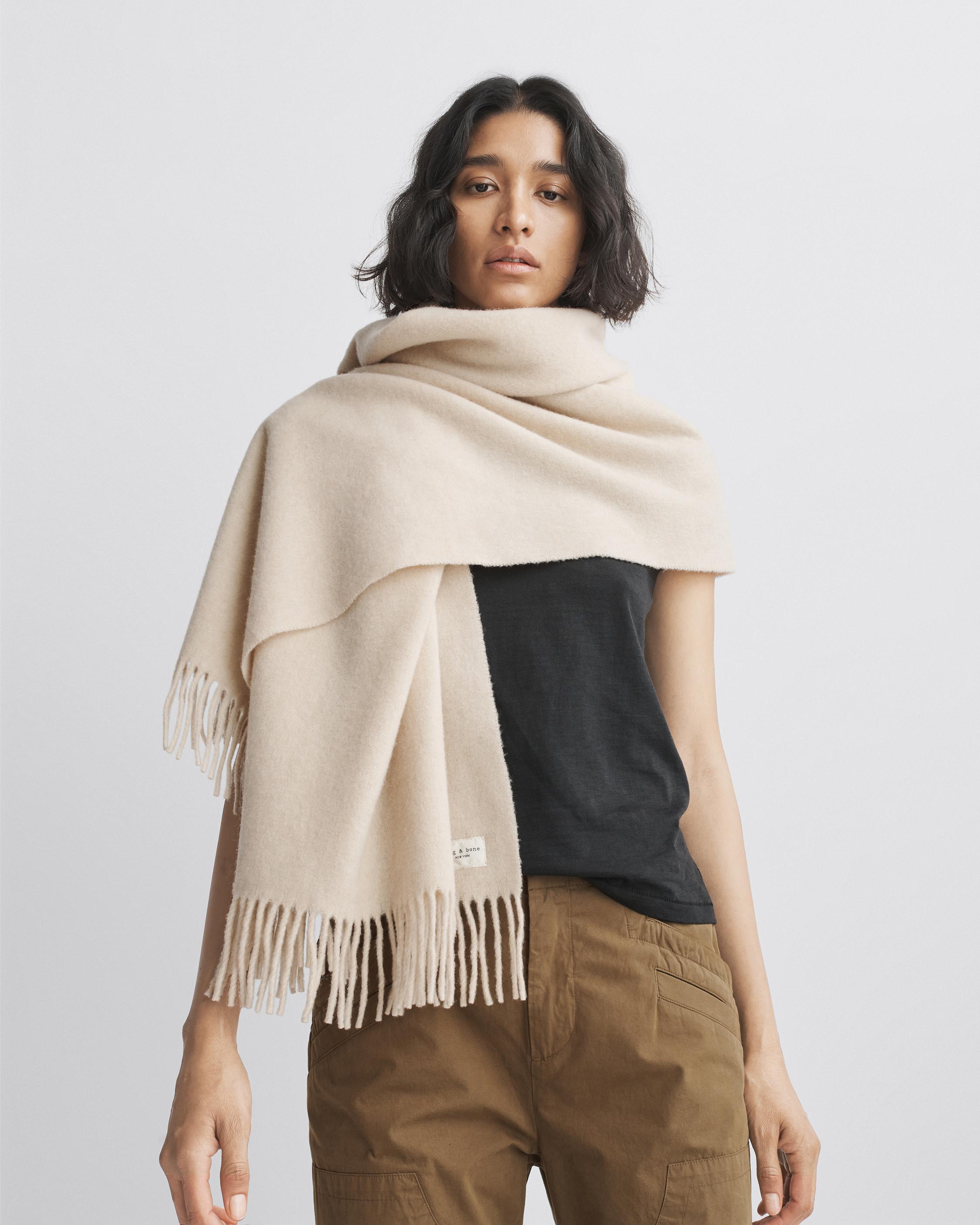 Sandy Chunky Knit Scarf – The Wildflower Shop