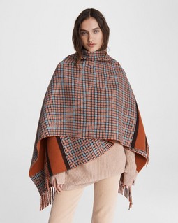 Wilshire Reversible Wool Poncho image number 1