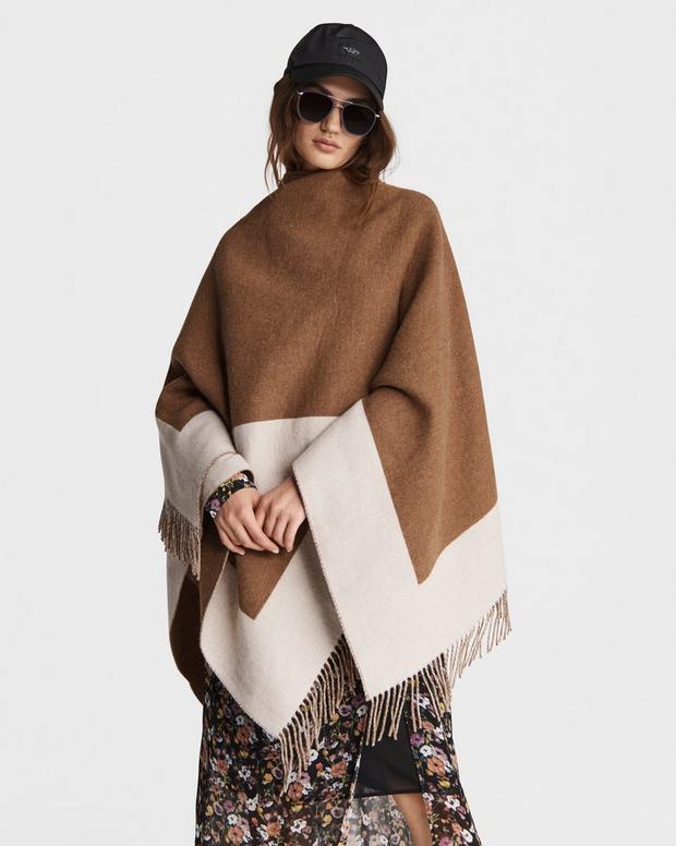 Highlands Reversible Wool Poncho