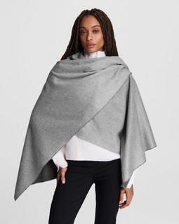 Crown Cashmere Reversible Poncho image number 1