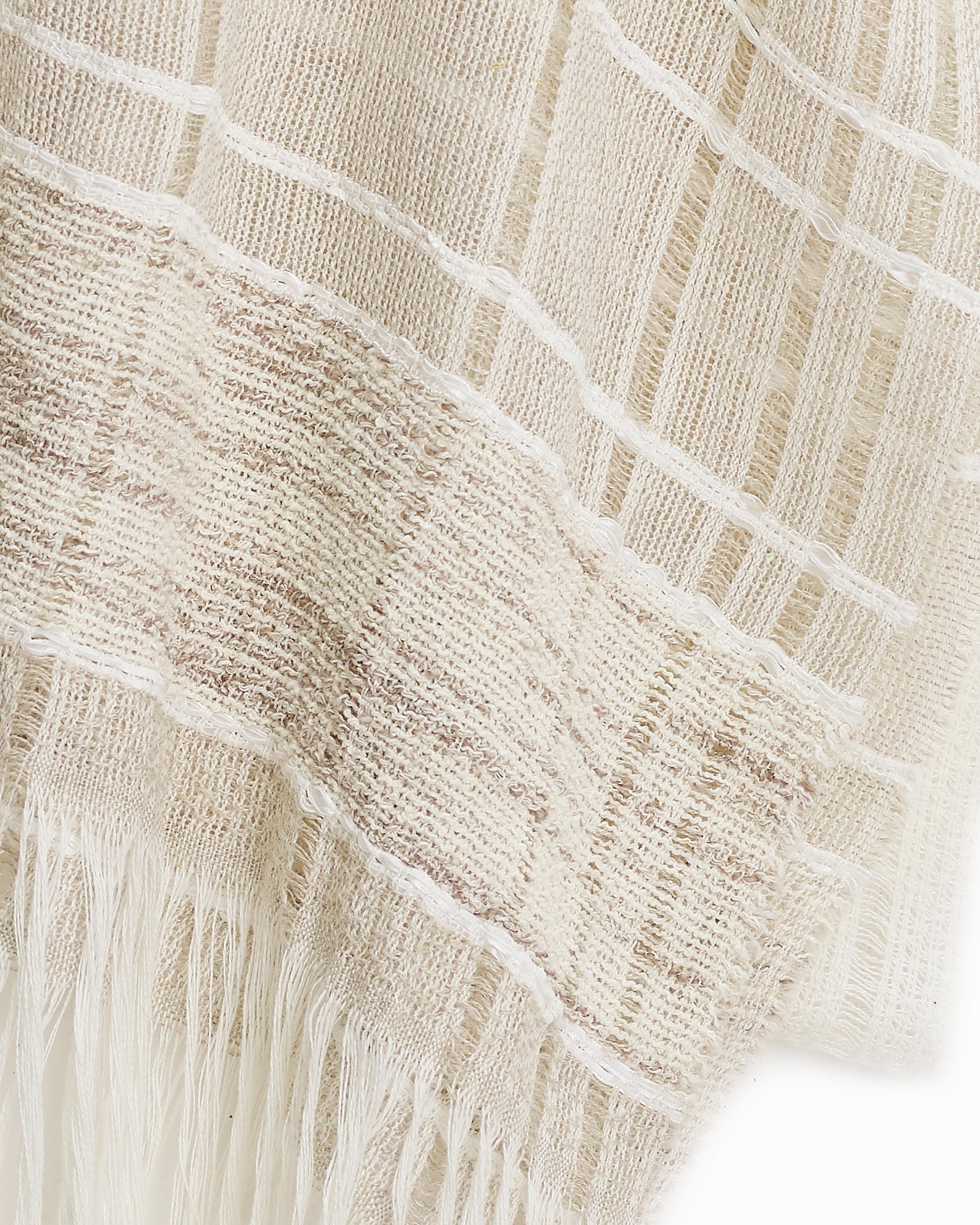 Kara Playa Linen Cotton Scarf image number 2