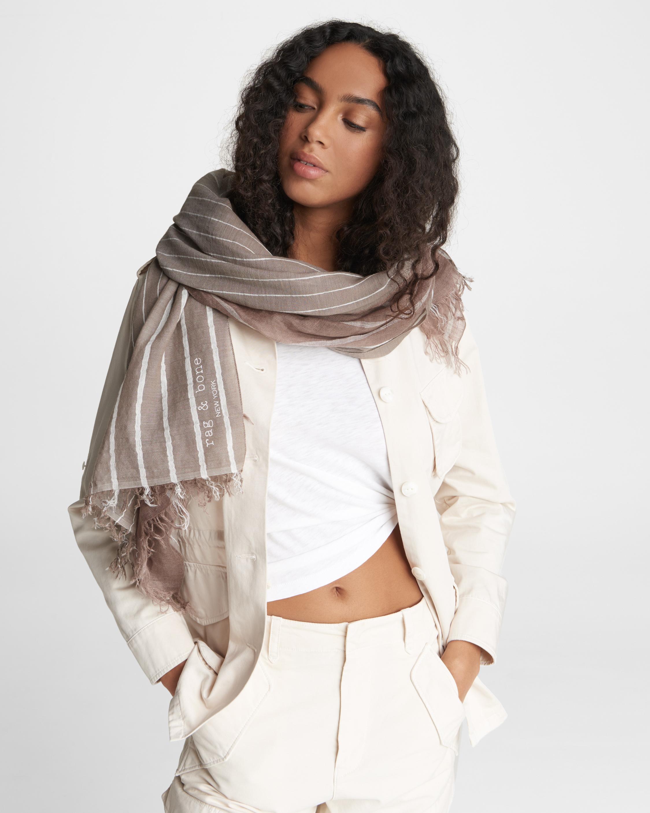 Farrah Cotton Linen Scarf image number 2