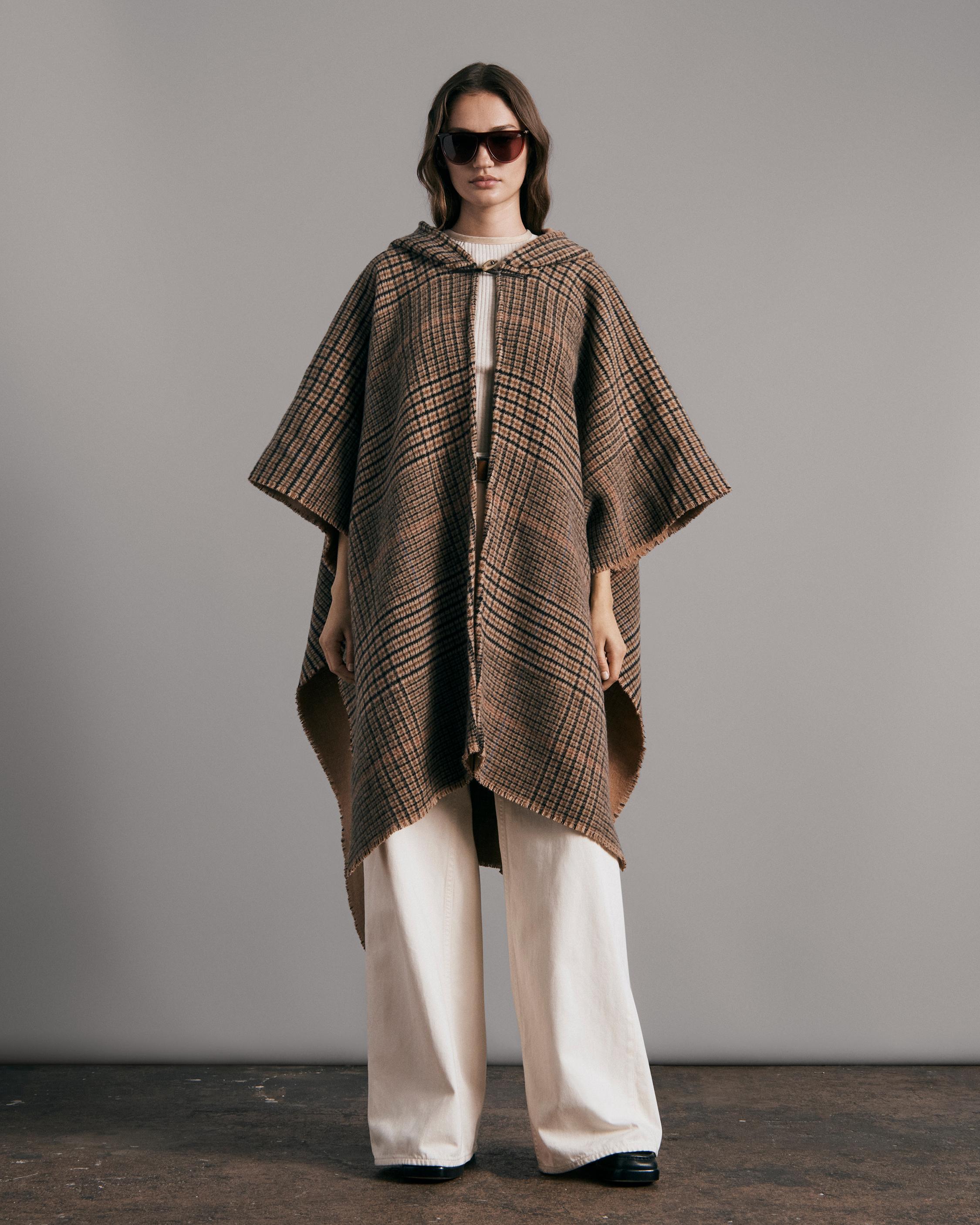 Buy the Rogue Recycled Wool Hoodie Poncho | rag & bone