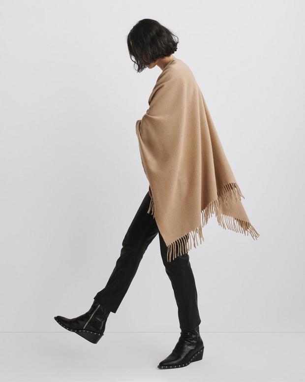 Italian Cashmere Poncho - Heathered Camel | rag & bone Italian Cashmere Poncho - Heathered Camel | rag & bone