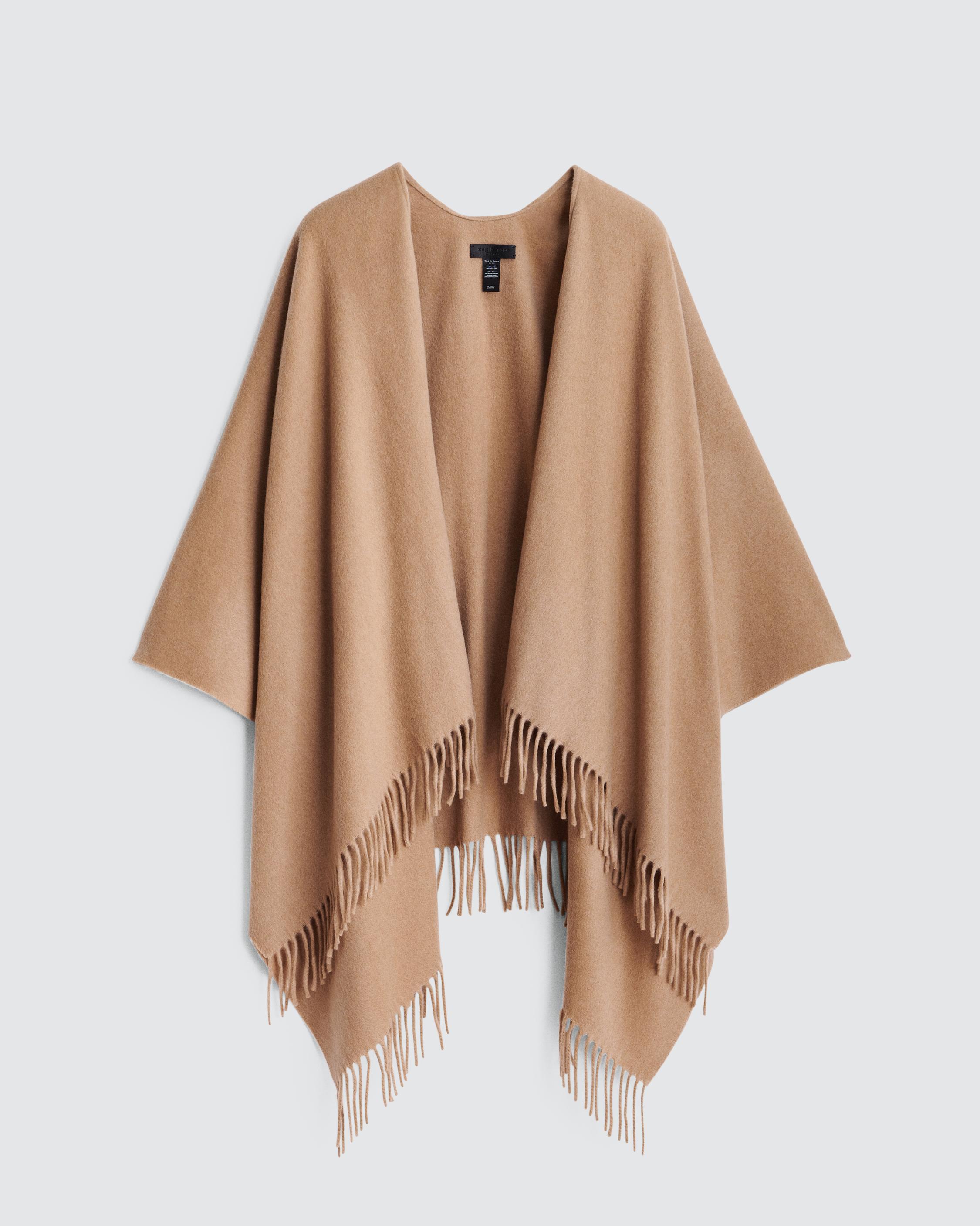 Classic Cashmere Poncho - Heathered Camel | rag & bone