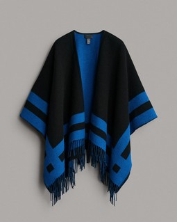 Highlands Wool Reversible Poncho image number 2