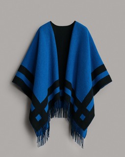 Highlands Wool Reversible Poncho image number 3